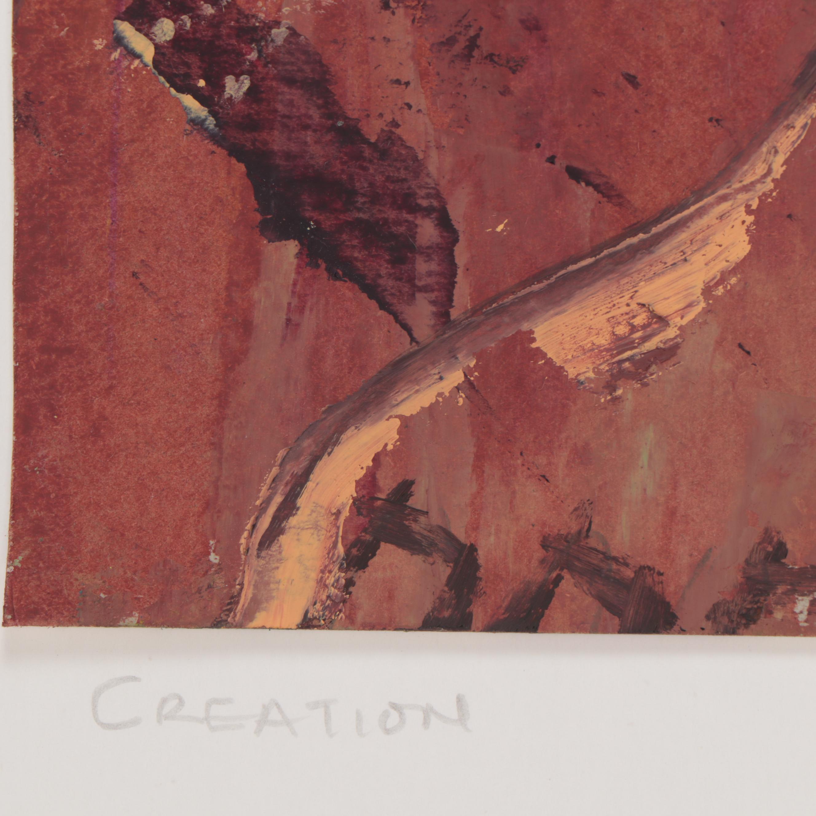 Bayo Ogundele Oil Painting "Creation," 2004