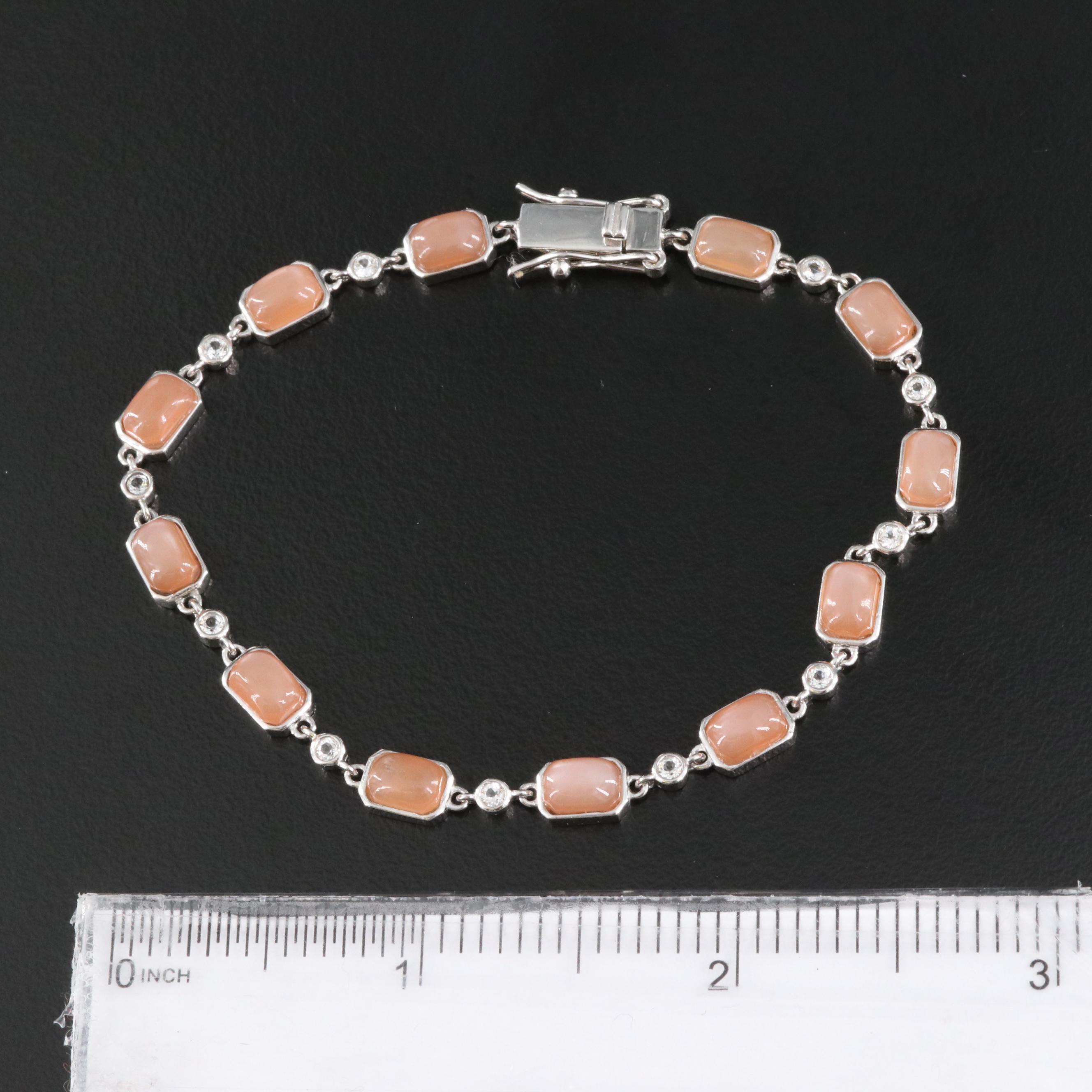 Sterling Bracelet Collection with Moonstone, Labradorite and Iolite