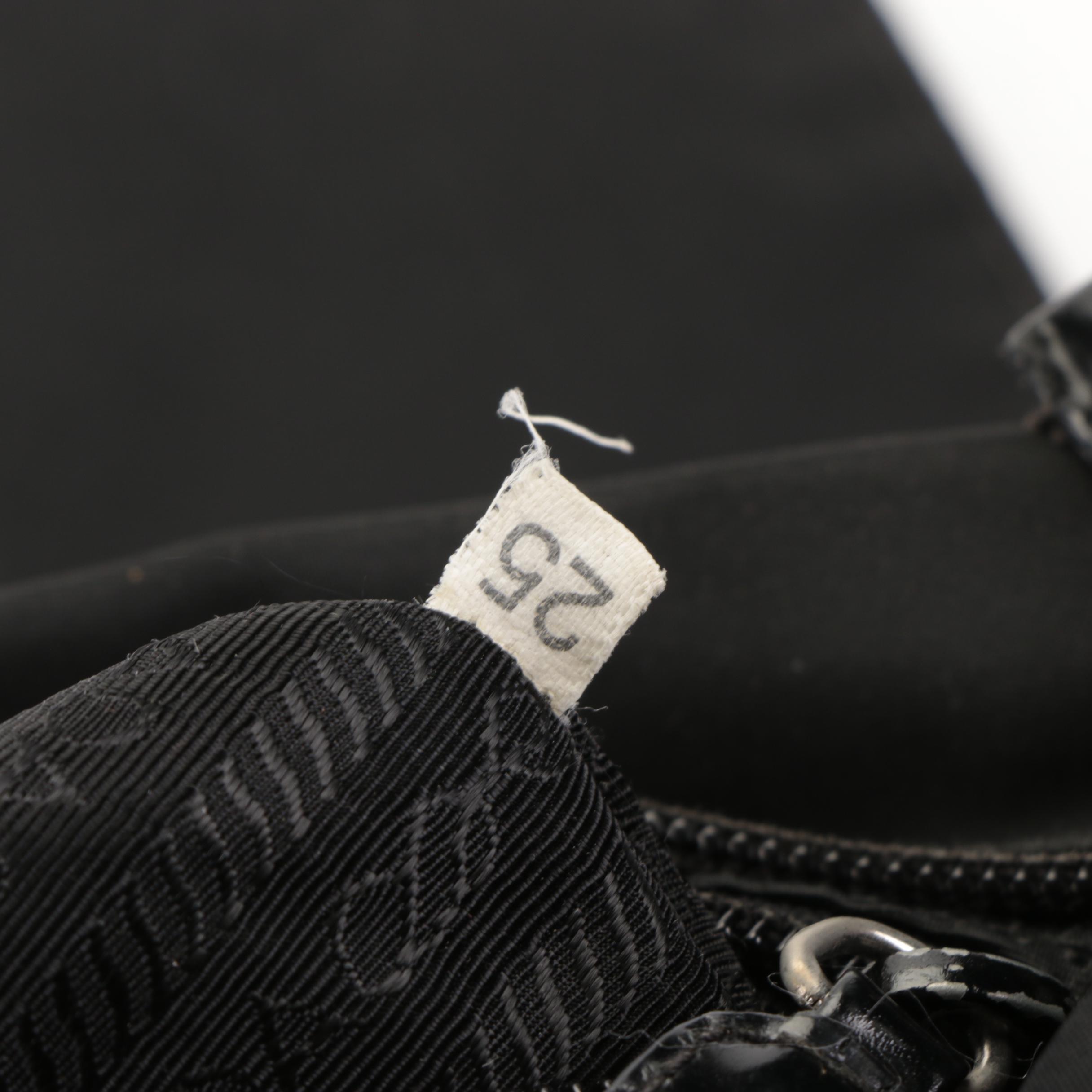 Prada Messenger Bag in Black Tessuto Nylon and Leather Trim