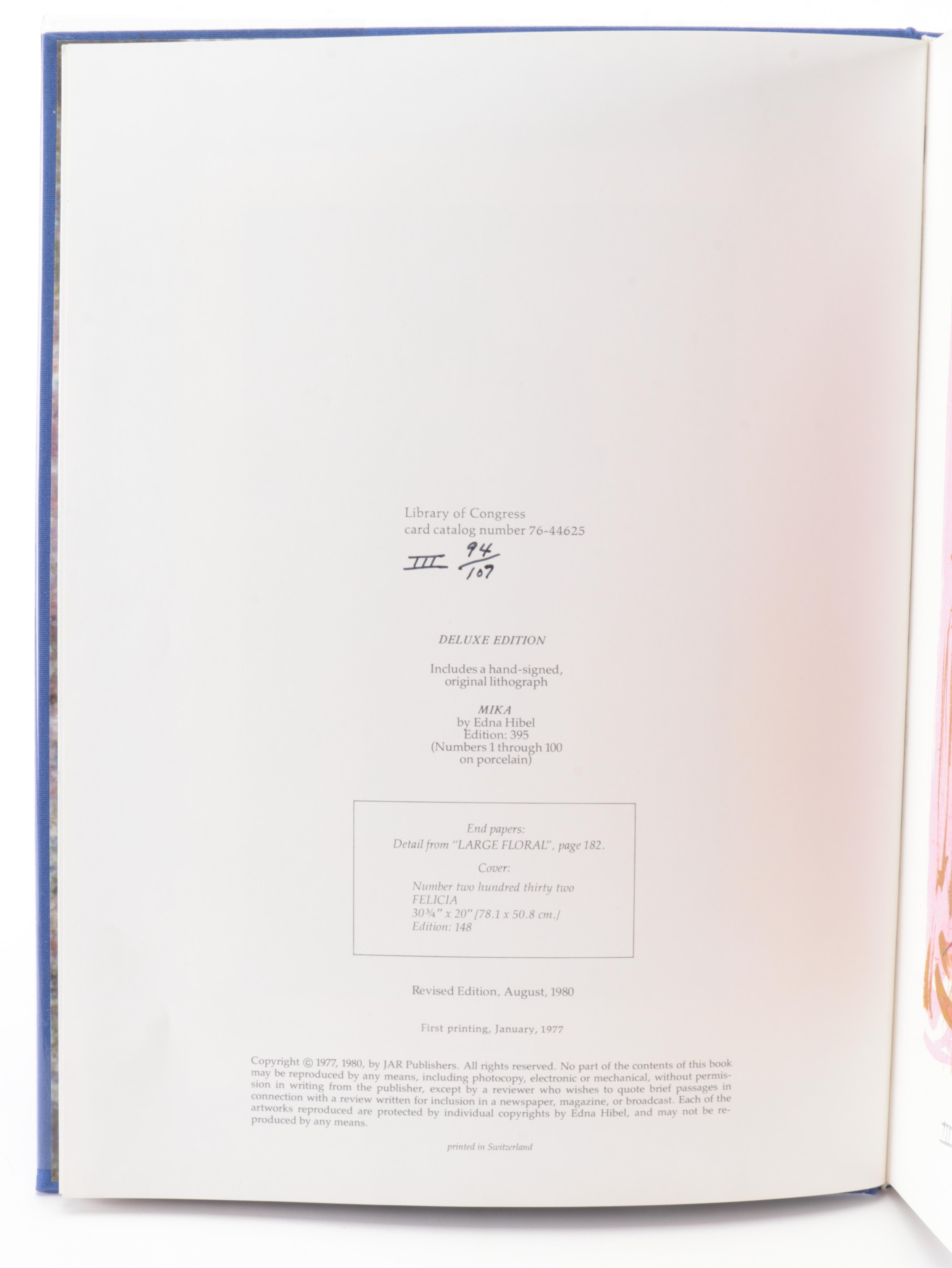 "Hibel Lithographs"by Theodore Plotkin and Edna Hibel Porcelain Collector Plates