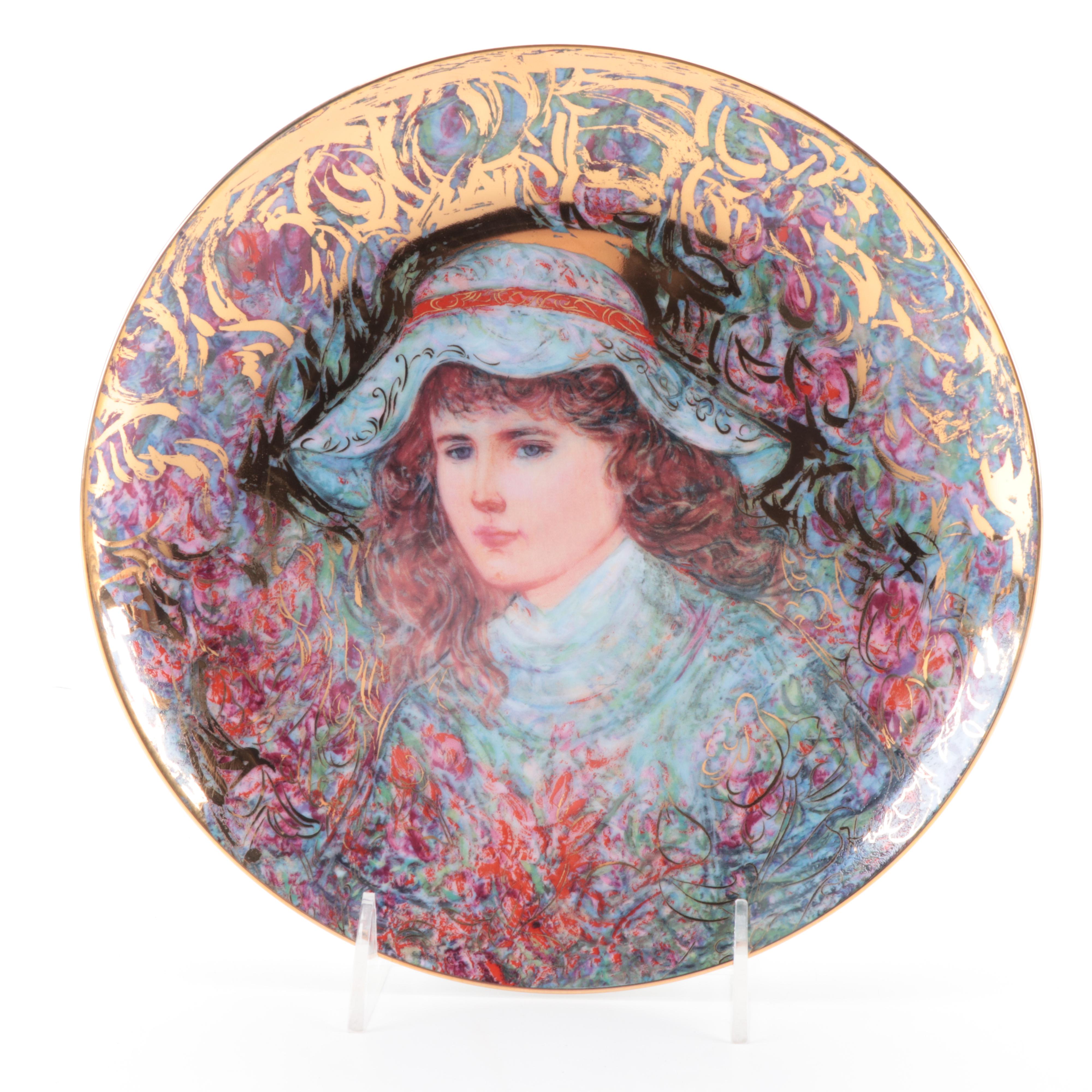 "Hibel Lithographs"by Theodore Plotkin and Edna Hibel Porcelain Collector Plates