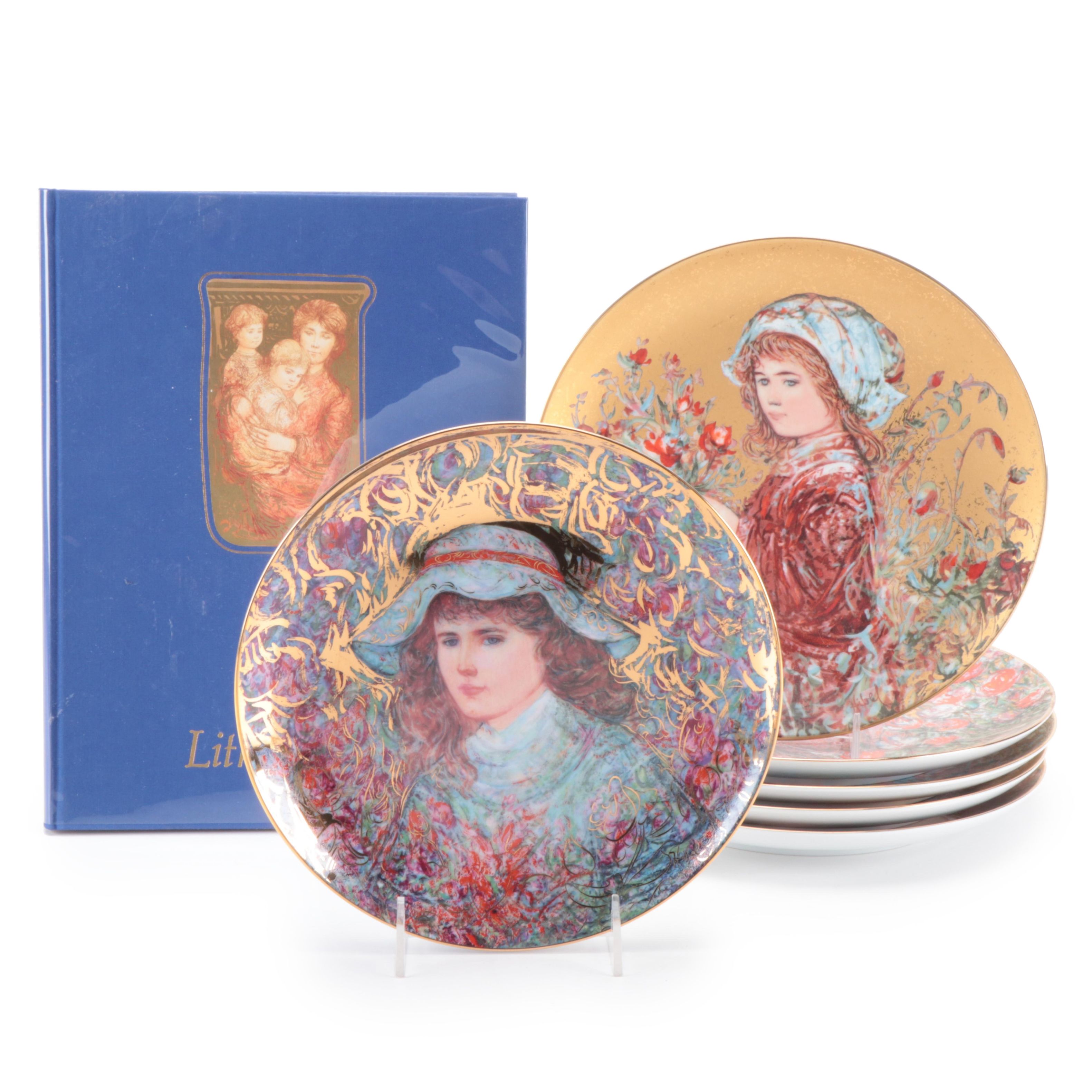 "Hibel Lithographs"by Theodore Plotkin and Edna Hibel Porcelain Collector Plates