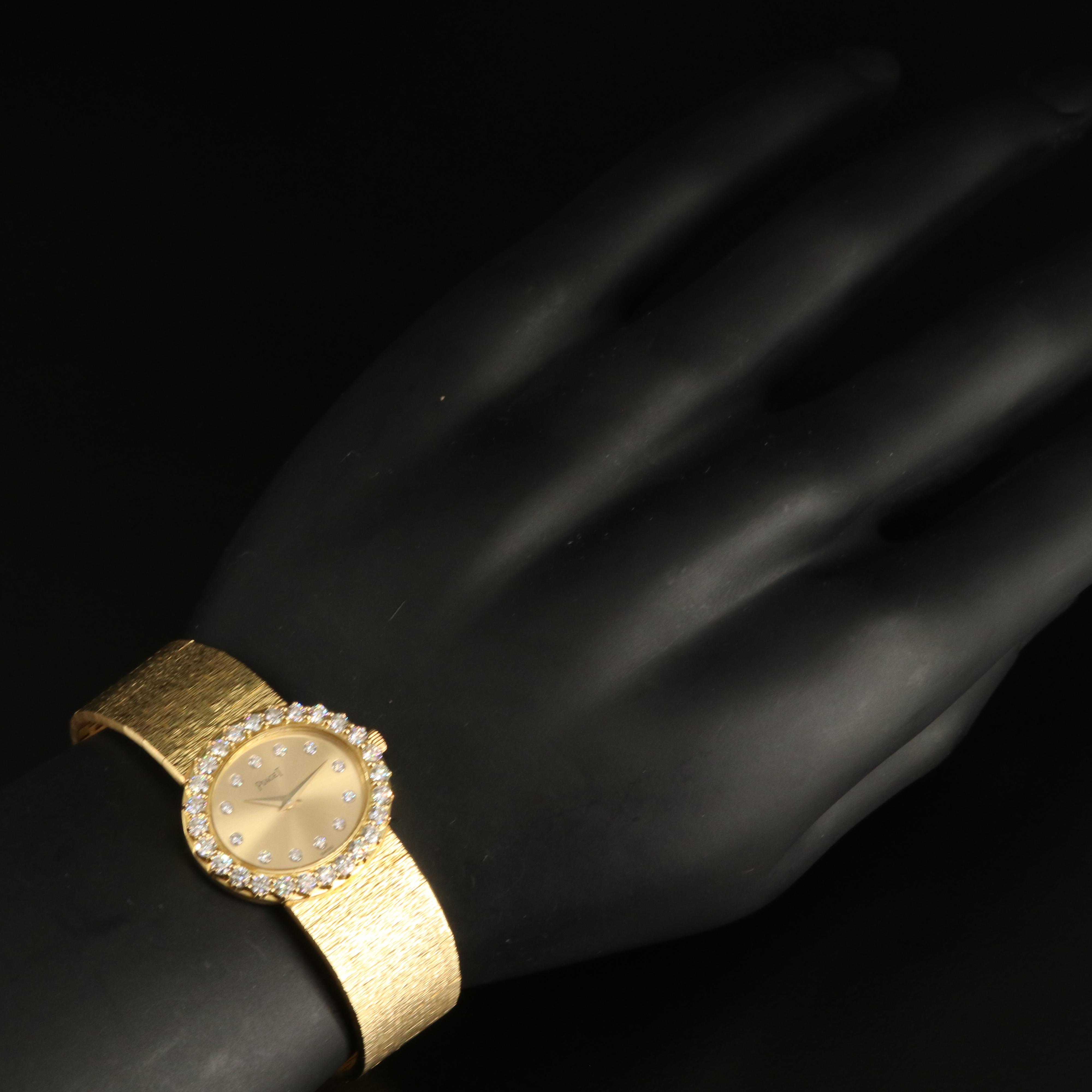 18K Piaget Diamond Quartz Watch