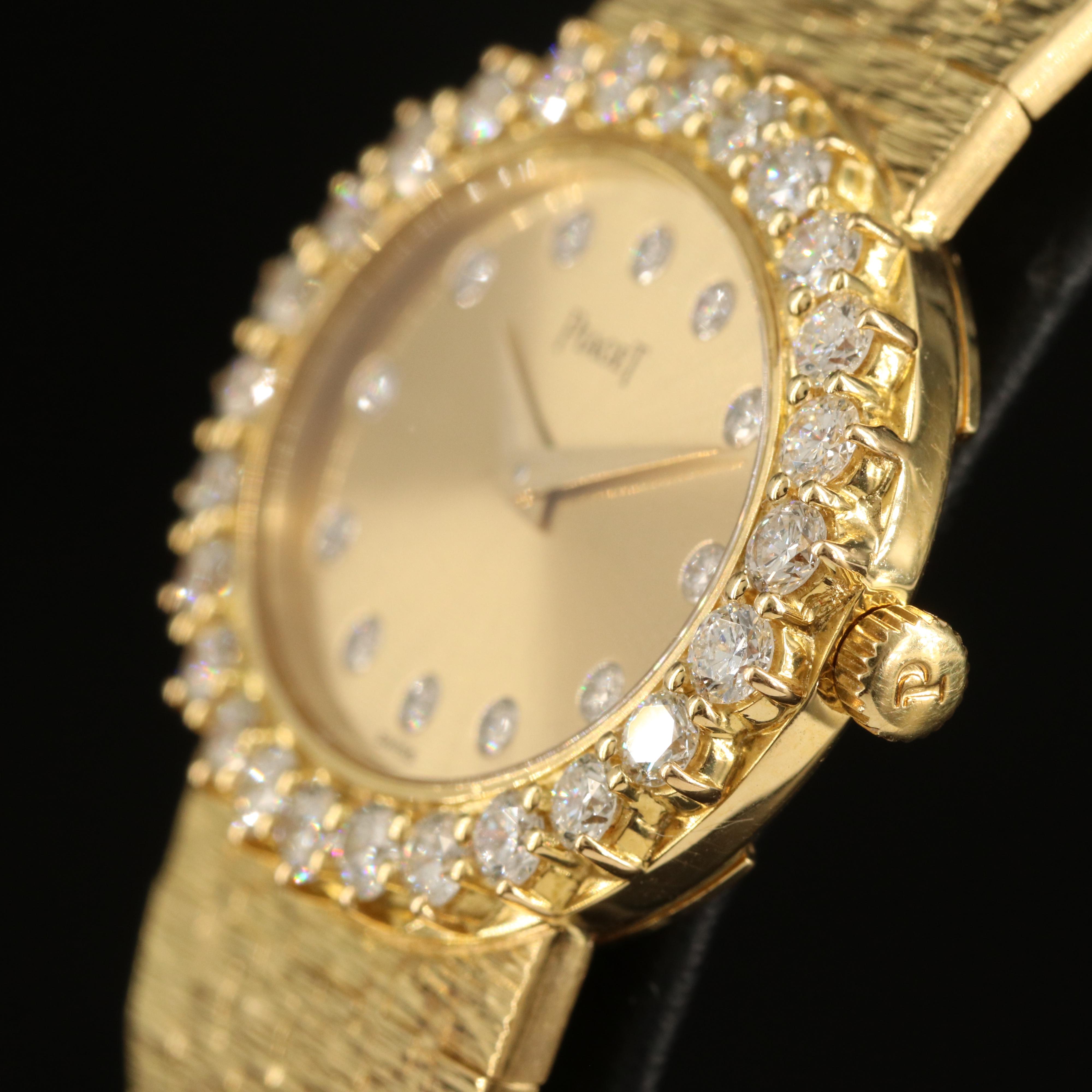 18K Piaget Diamond Quartz Watch