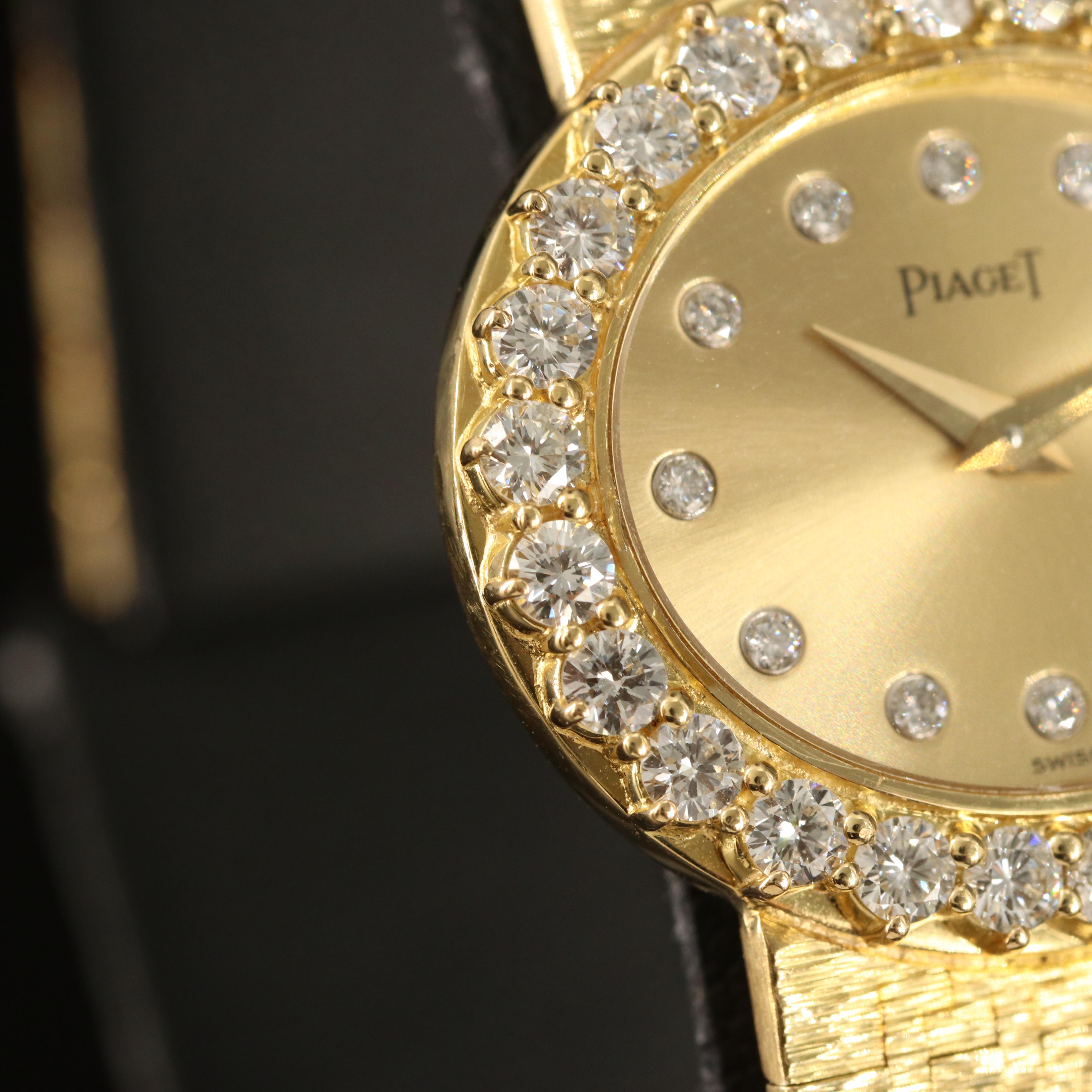 18K Piaget Diamond Quartz Watch