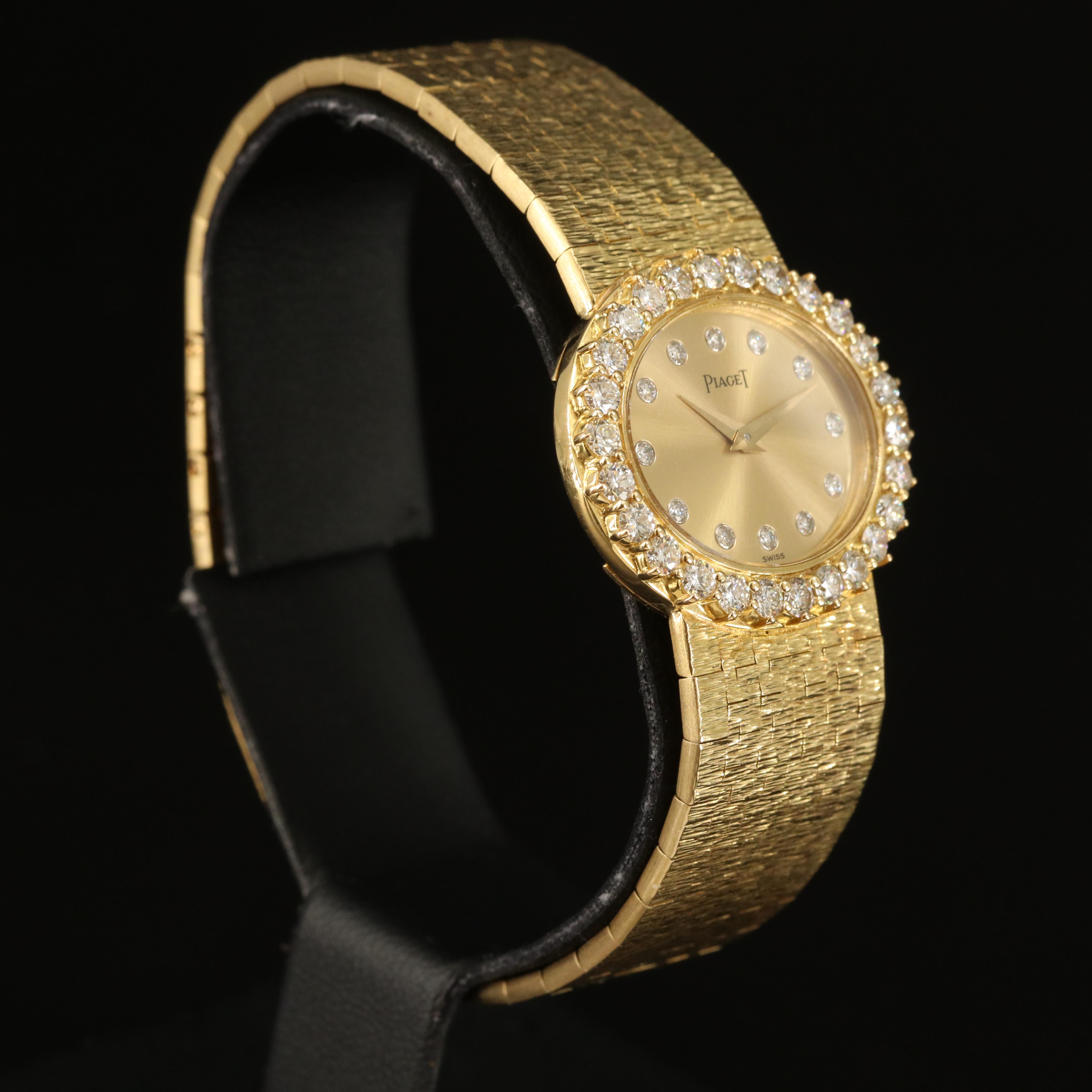 18K Piaget Diamond Quartz Watch