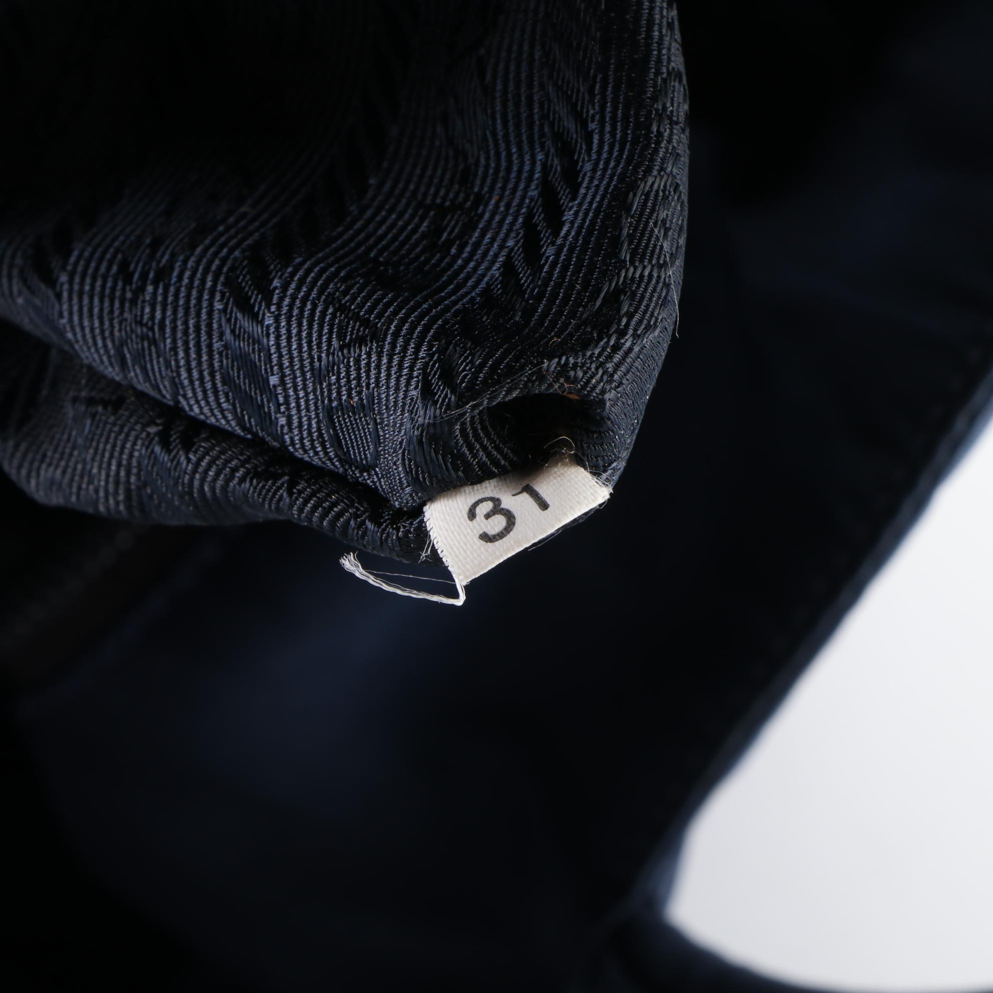 Prada Small City Shopper Tote Bag in Navy Blue Nylon Tessuto