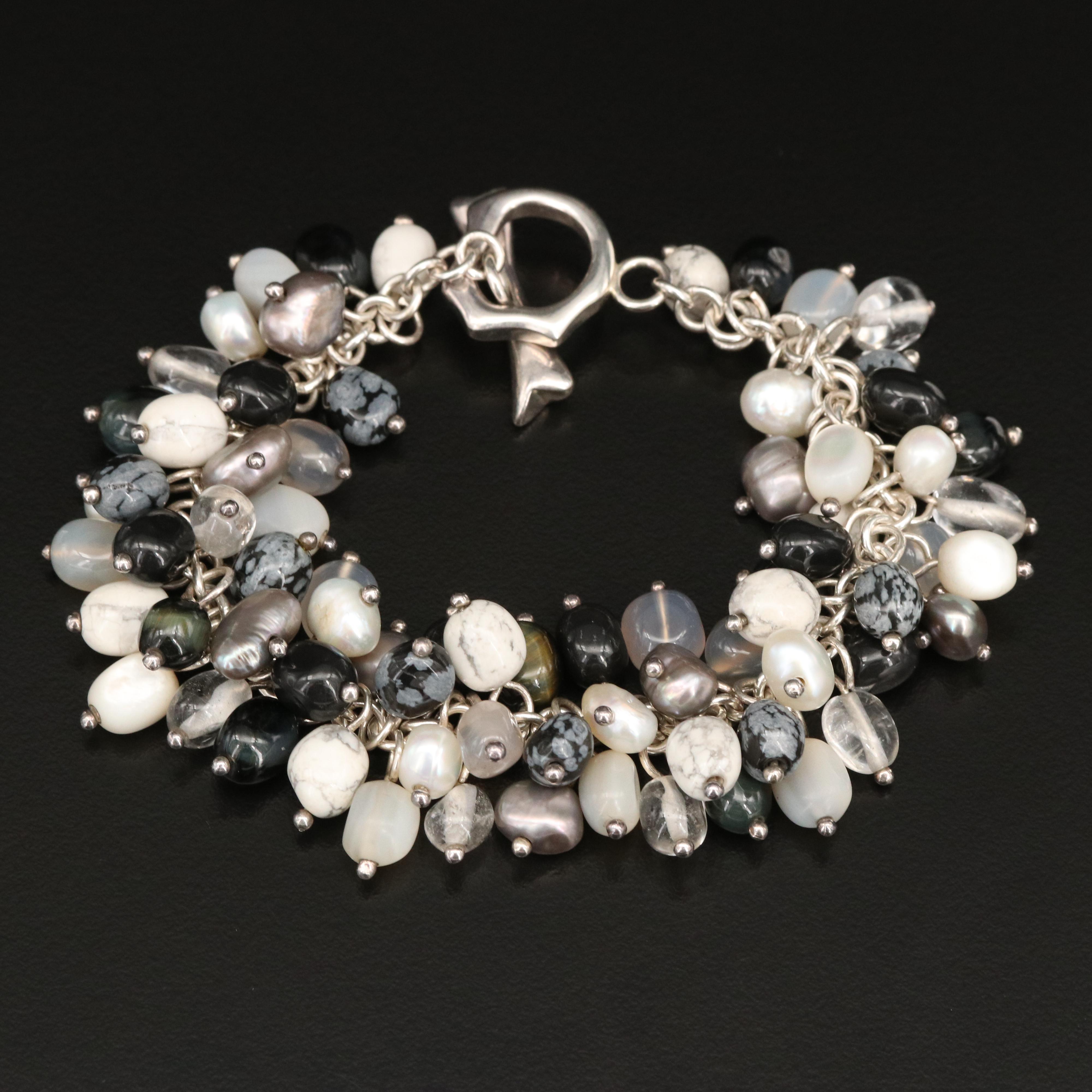 Whitney Kelly Sterling "Cha Cha" Gemstone Bracelet