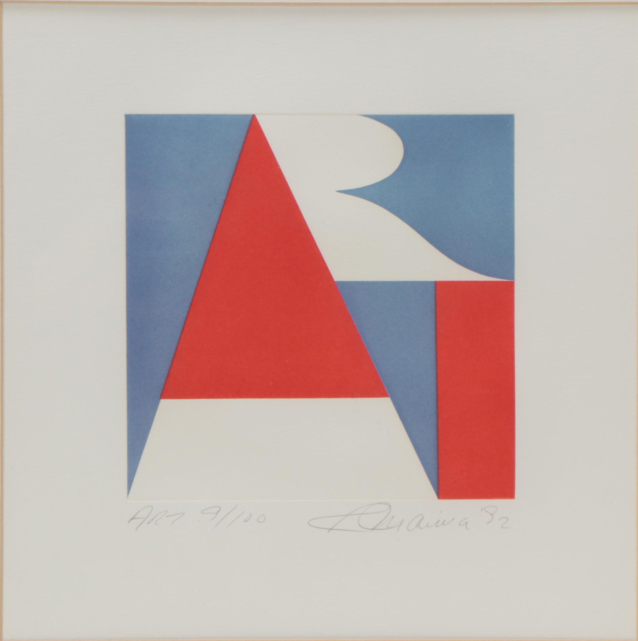 Robert Indiana Aquatint Etching "ART," 1992