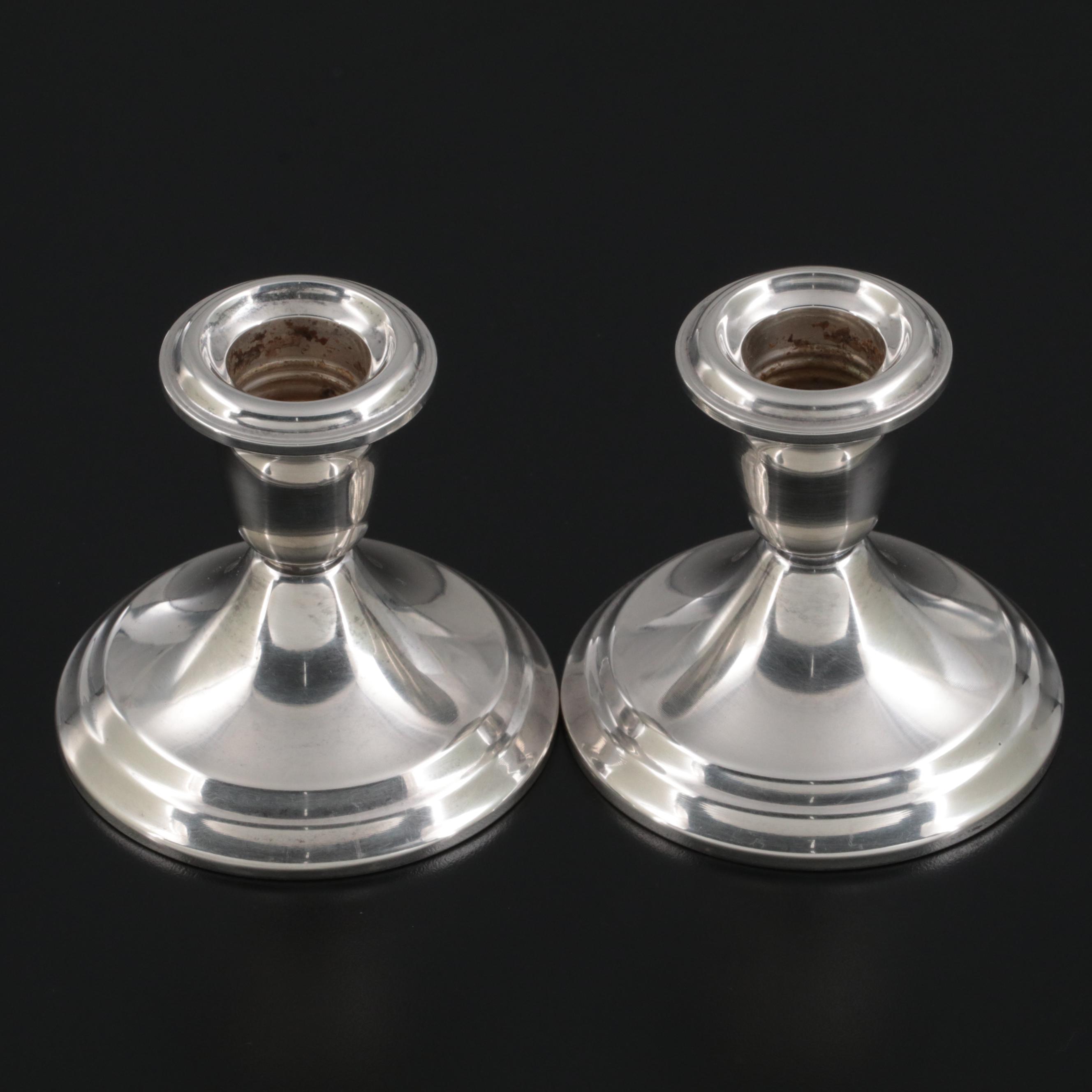 Gorham "Puritan" Weighted Sterling Silver Candle Holders