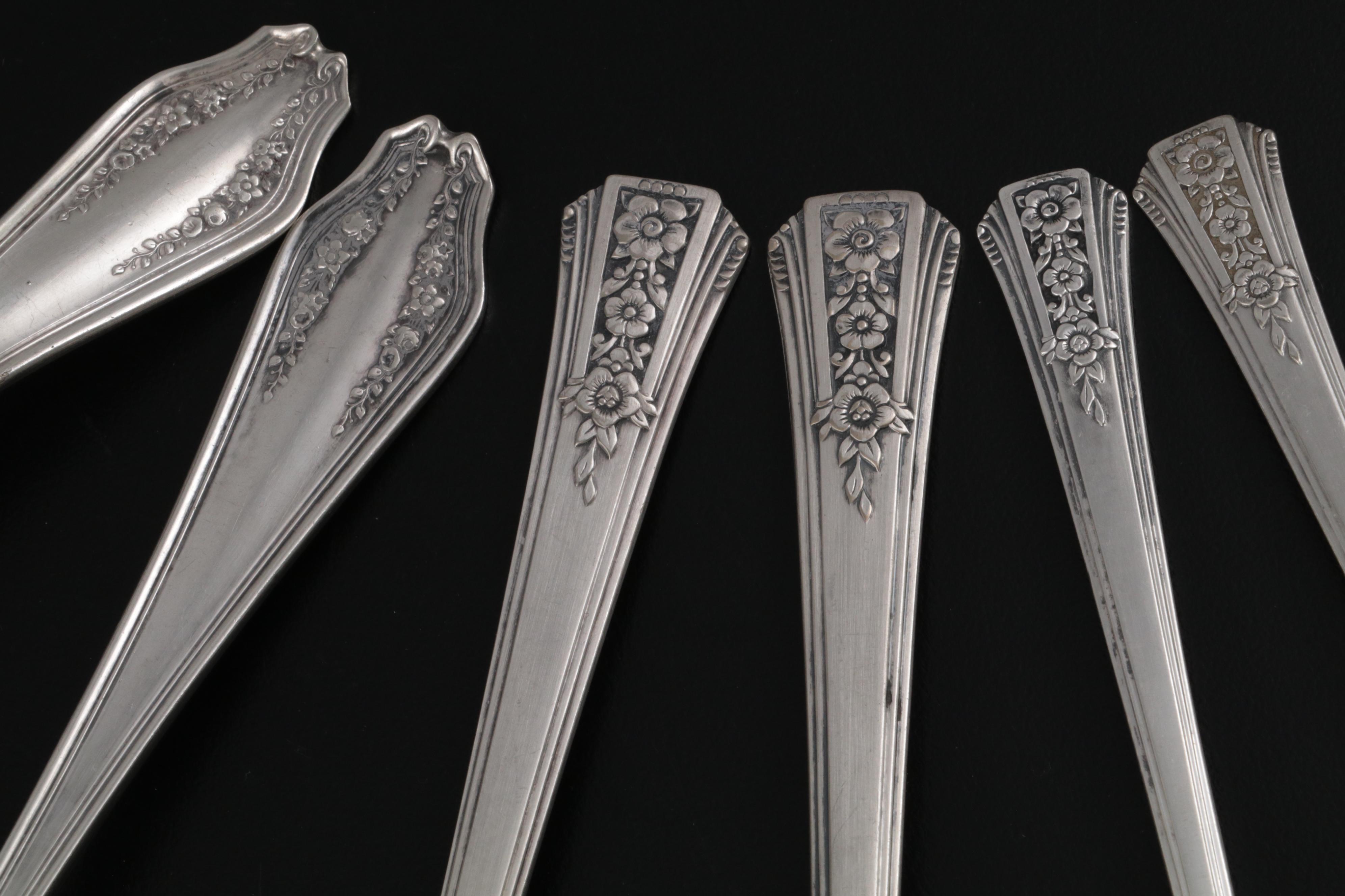 Rogers Bros. "Exquisite" Silver Plate Flatware and Other Silver Plate Serveware