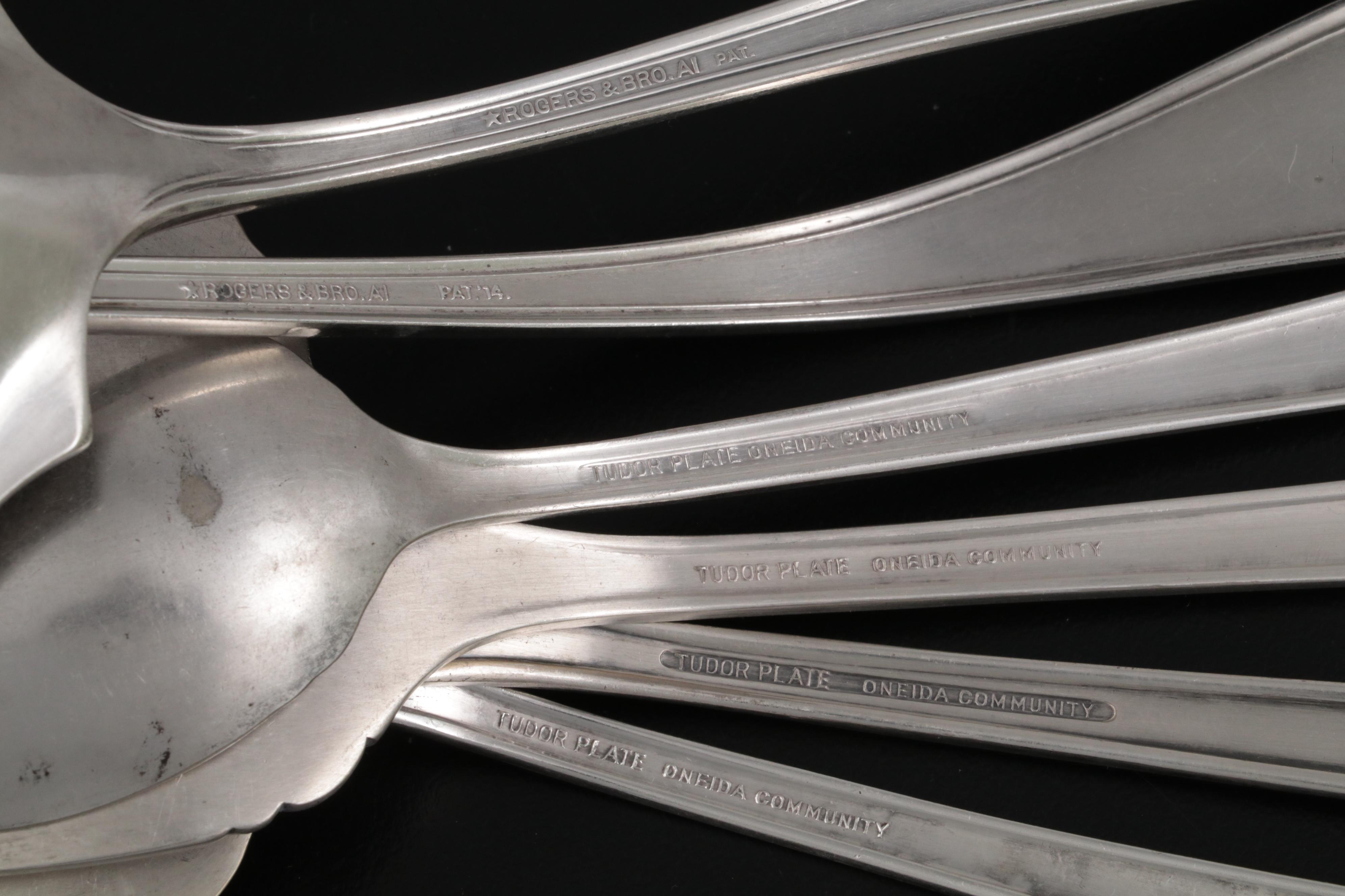 Rogers Bros. "Exquisite" Silver Plate Flatware and Other Silver Plate Serveware