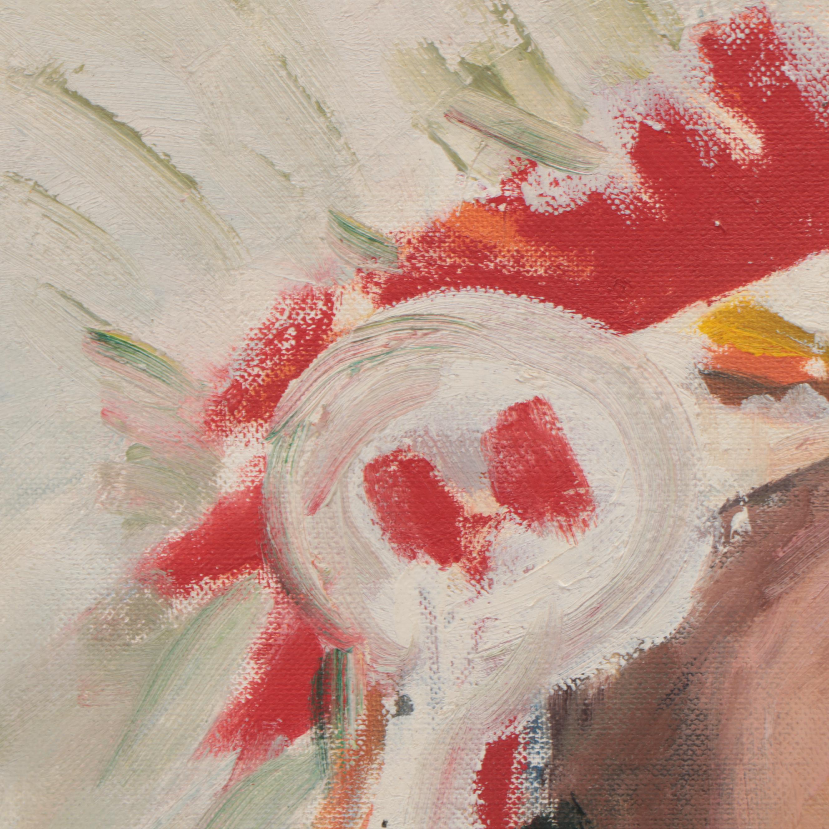 Portrait Oil Painting of a Native American Man