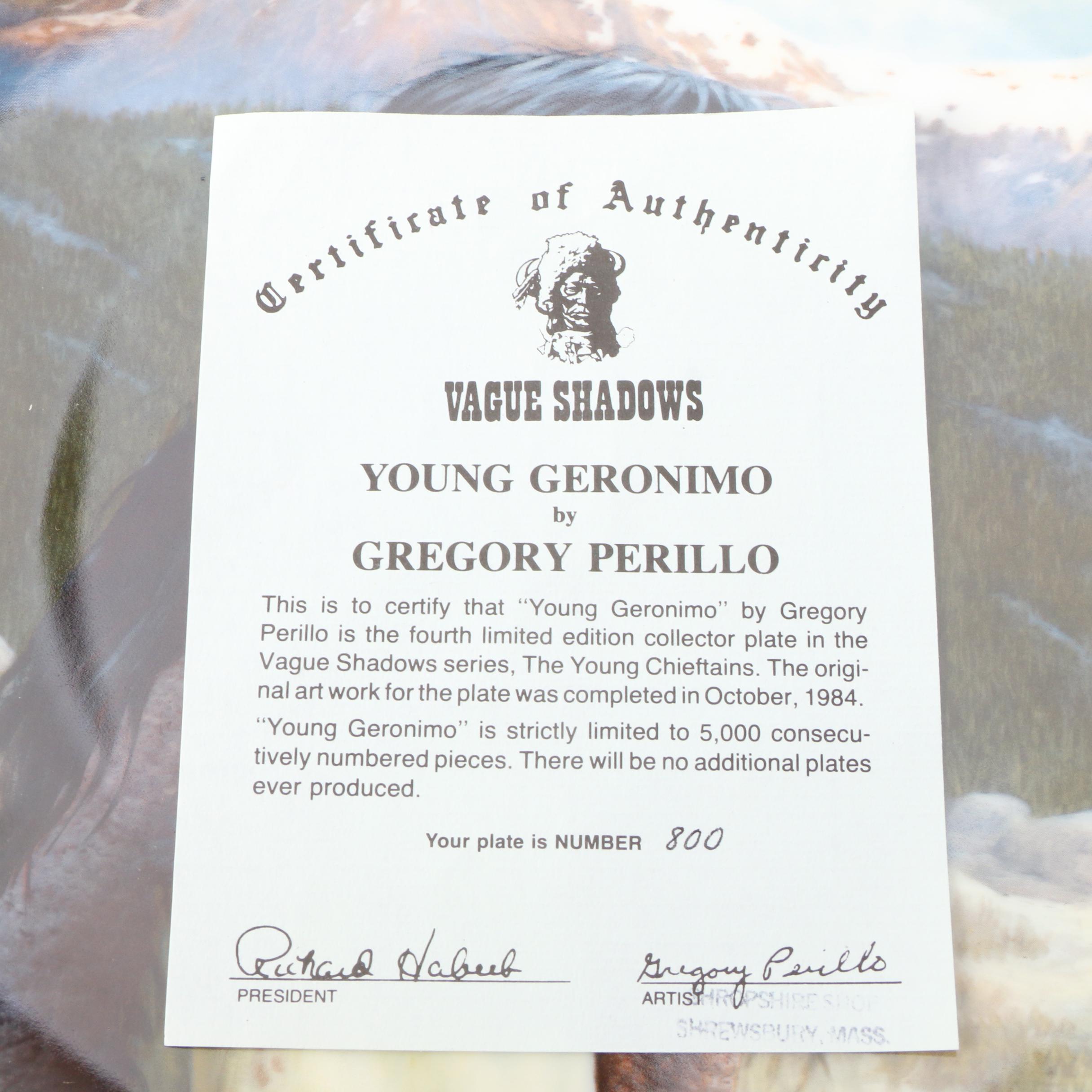 Signed Ceramic Collector Plates and Prints by Gregory Perillo, Late 20th Century