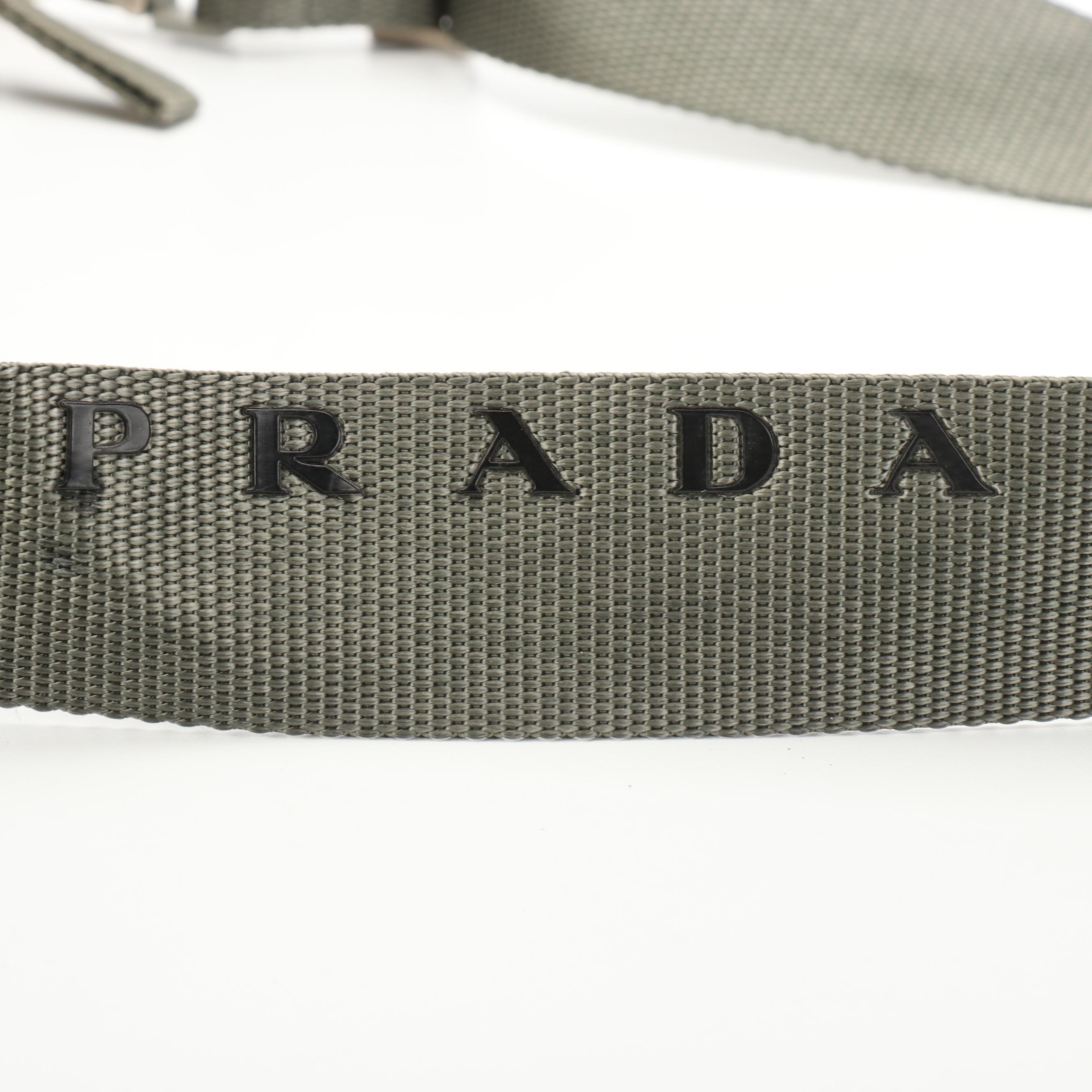 Prada Sport Medium Zip Crossbody Bag in Nylon Canvas