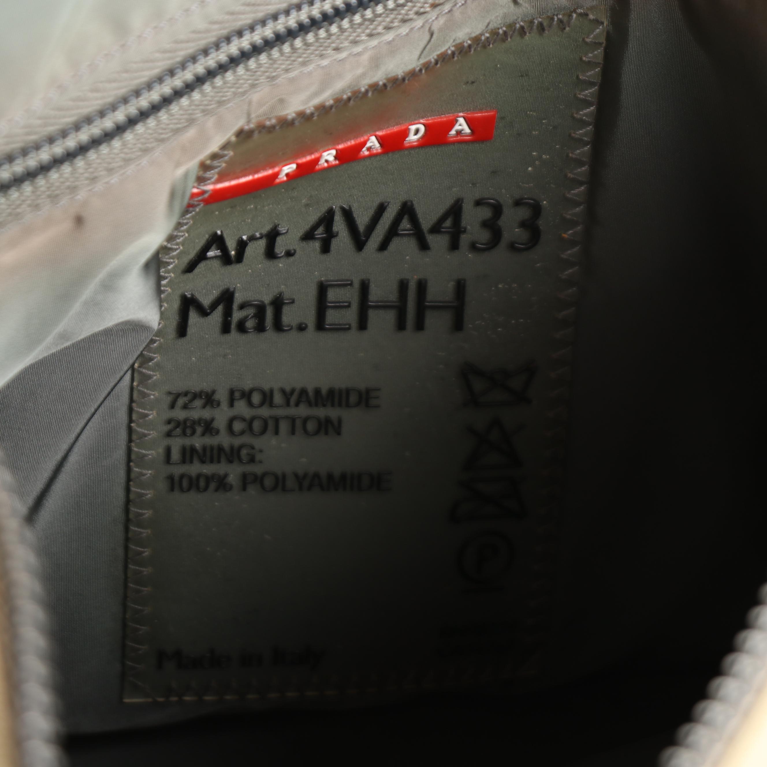 Prada Sport Medium Zip Crossbody Bag in Nylon Canvas