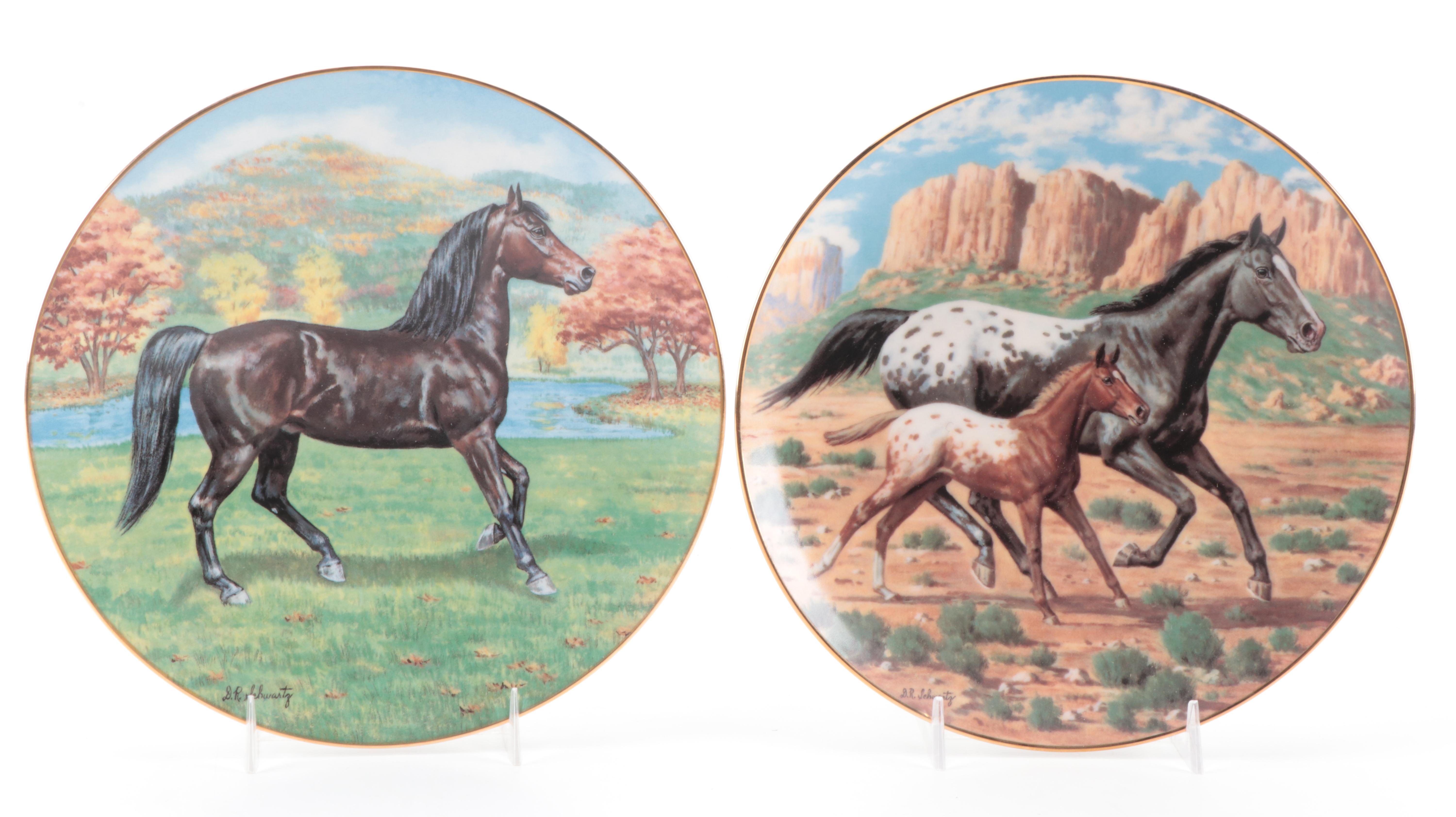 W.S. George "Purebred Horses of America" Series Collector's Plate Set, 1989–1990