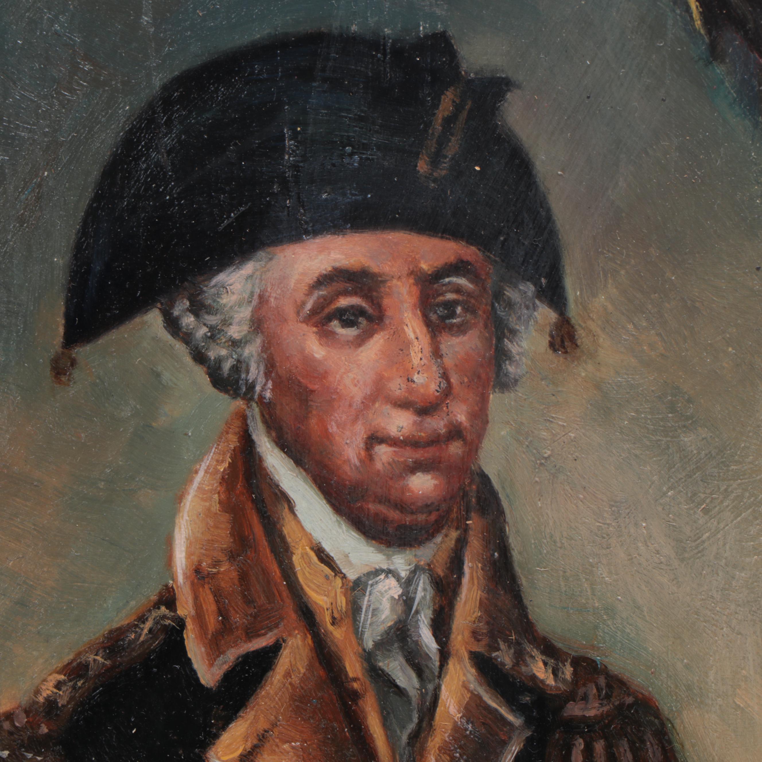 Oil Painting After Frederick Kemmelmeyer of George Washington