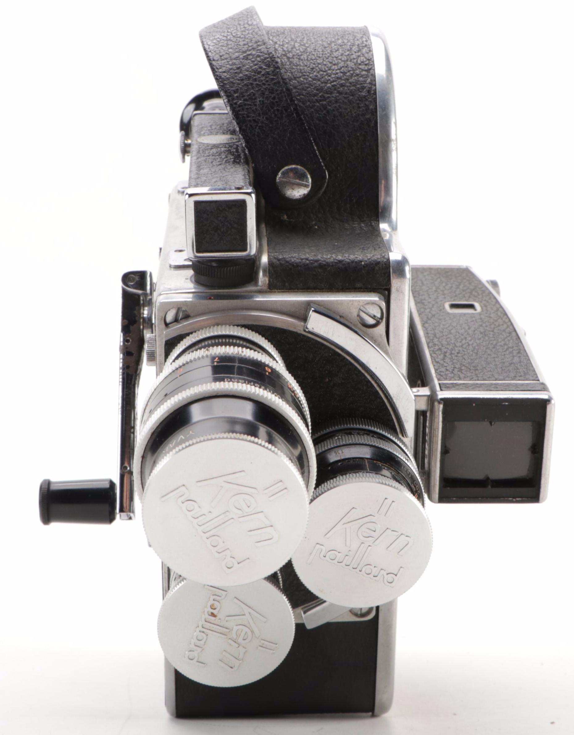 Paillard Bolex 16mm Movie Camera with Accessories, Mid-20th Century