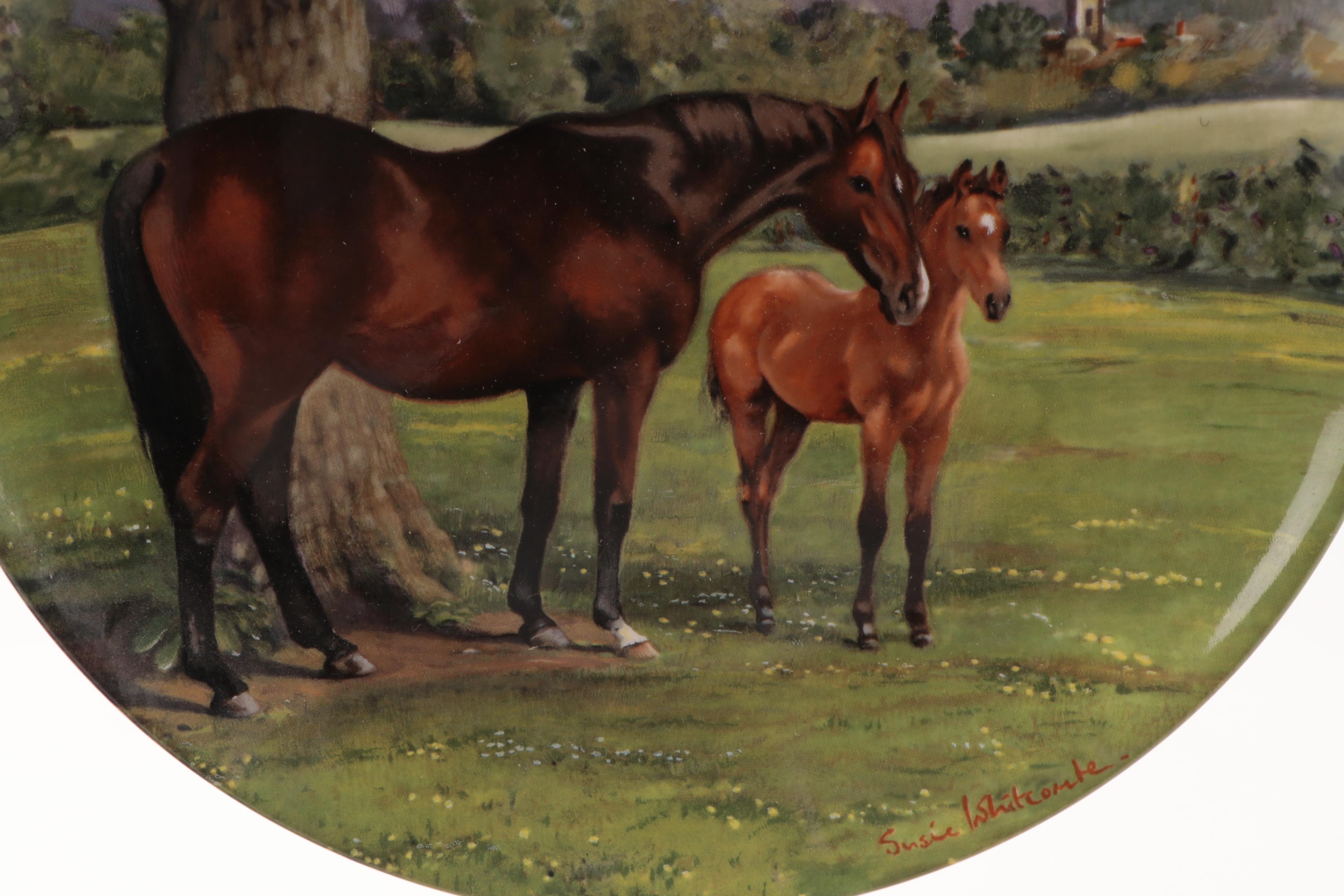 Spode "The Noble Horse" Series with Other Horse Motif Collector Plates