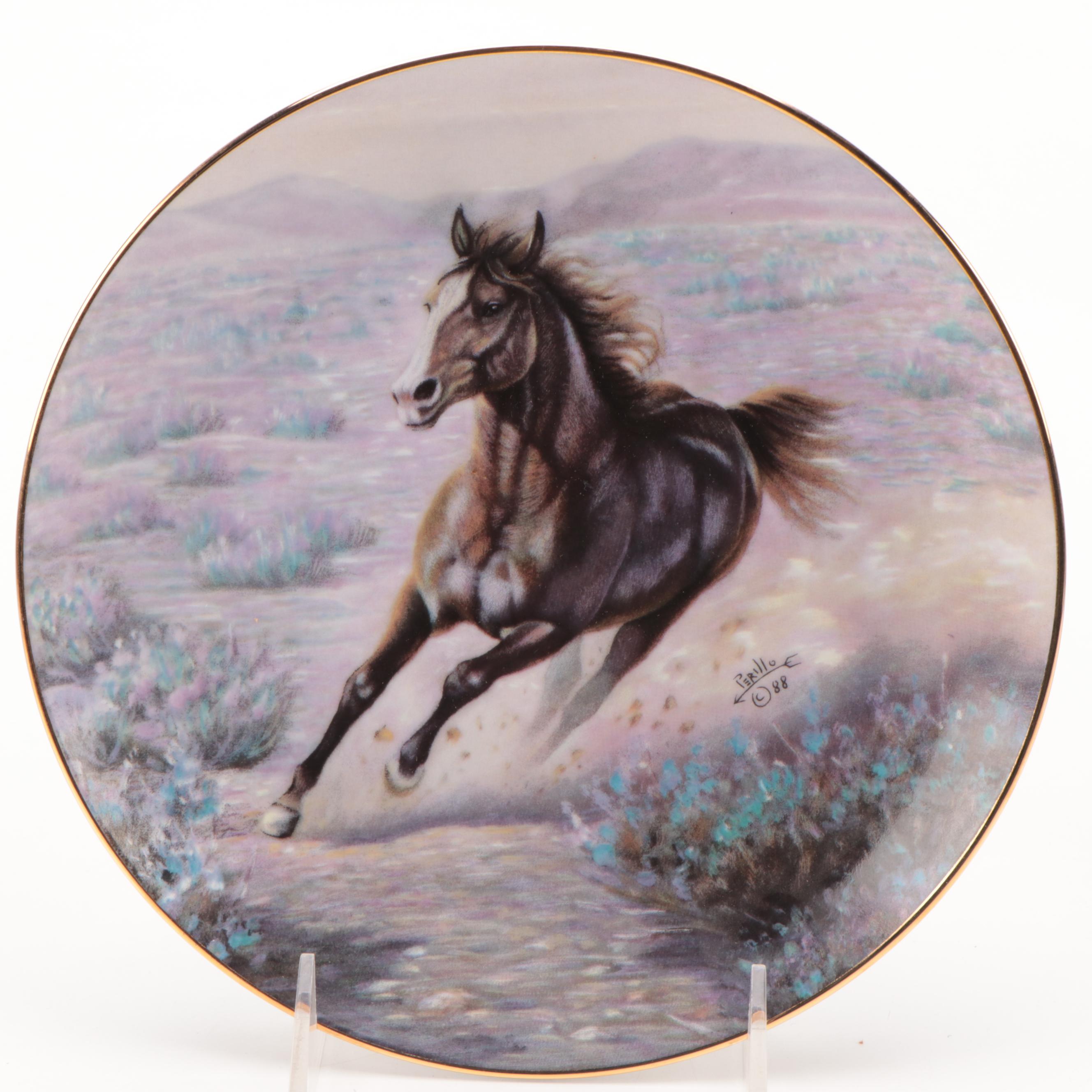 Spode "The Noble Horse" Series with Other Horse Motif Collector Plates