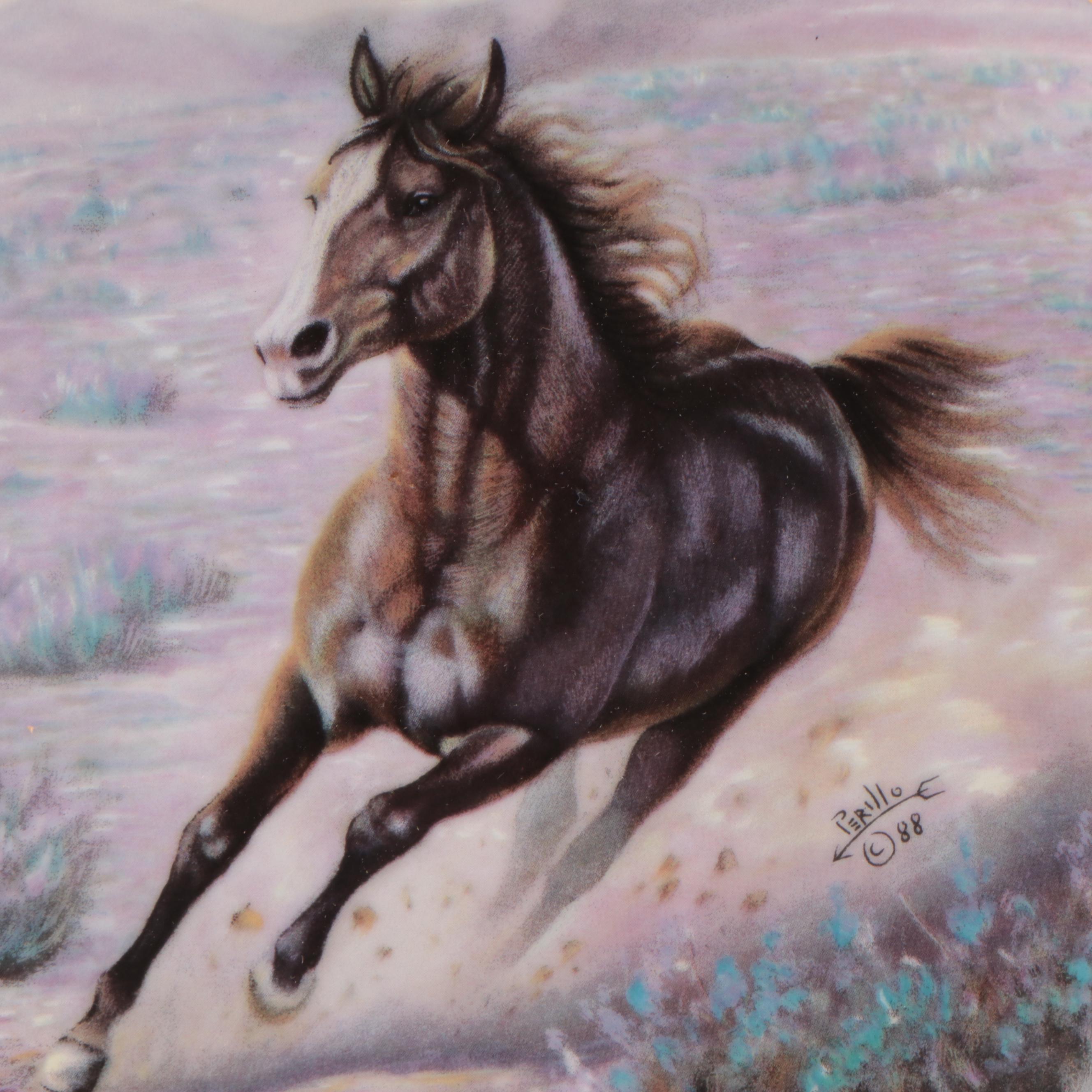 Spode "The Noble Horse" Series with Other Horse Motif Collector Plates