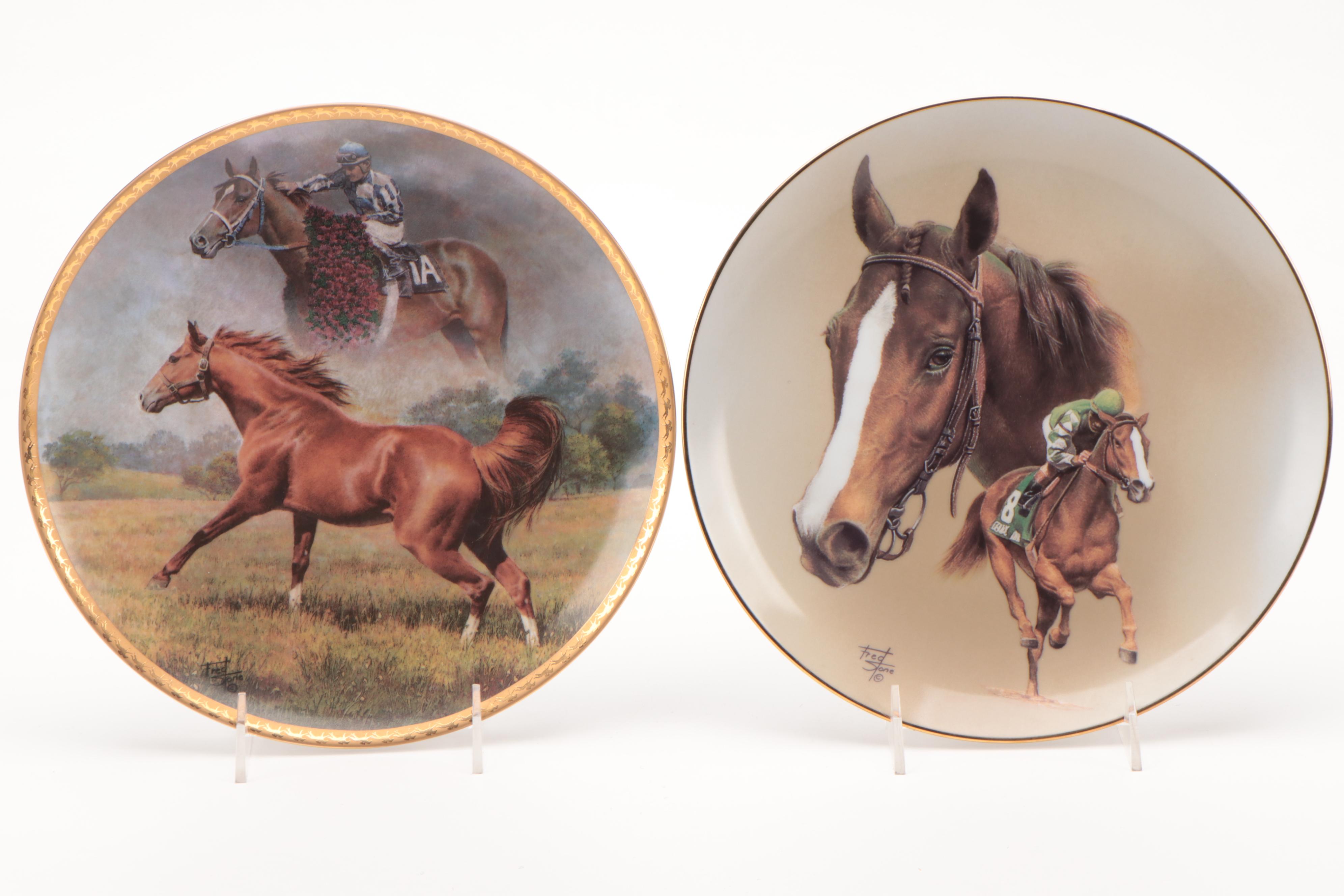 Spode "The Noble Horse" Series with Other Horse Motif Collector Plates