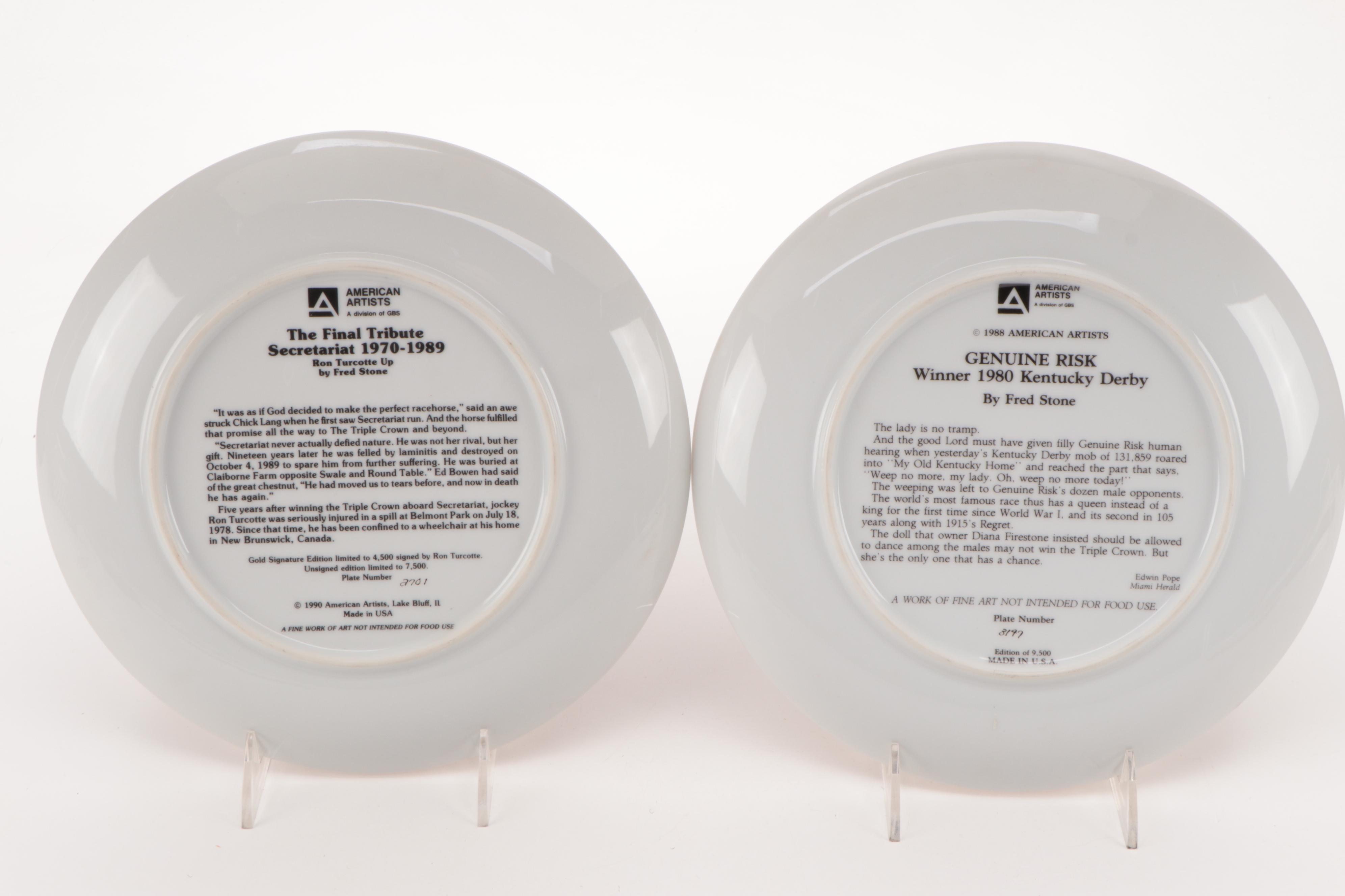 Spode "The Noble Horse" Series with Other Horse Motif Collector Plates