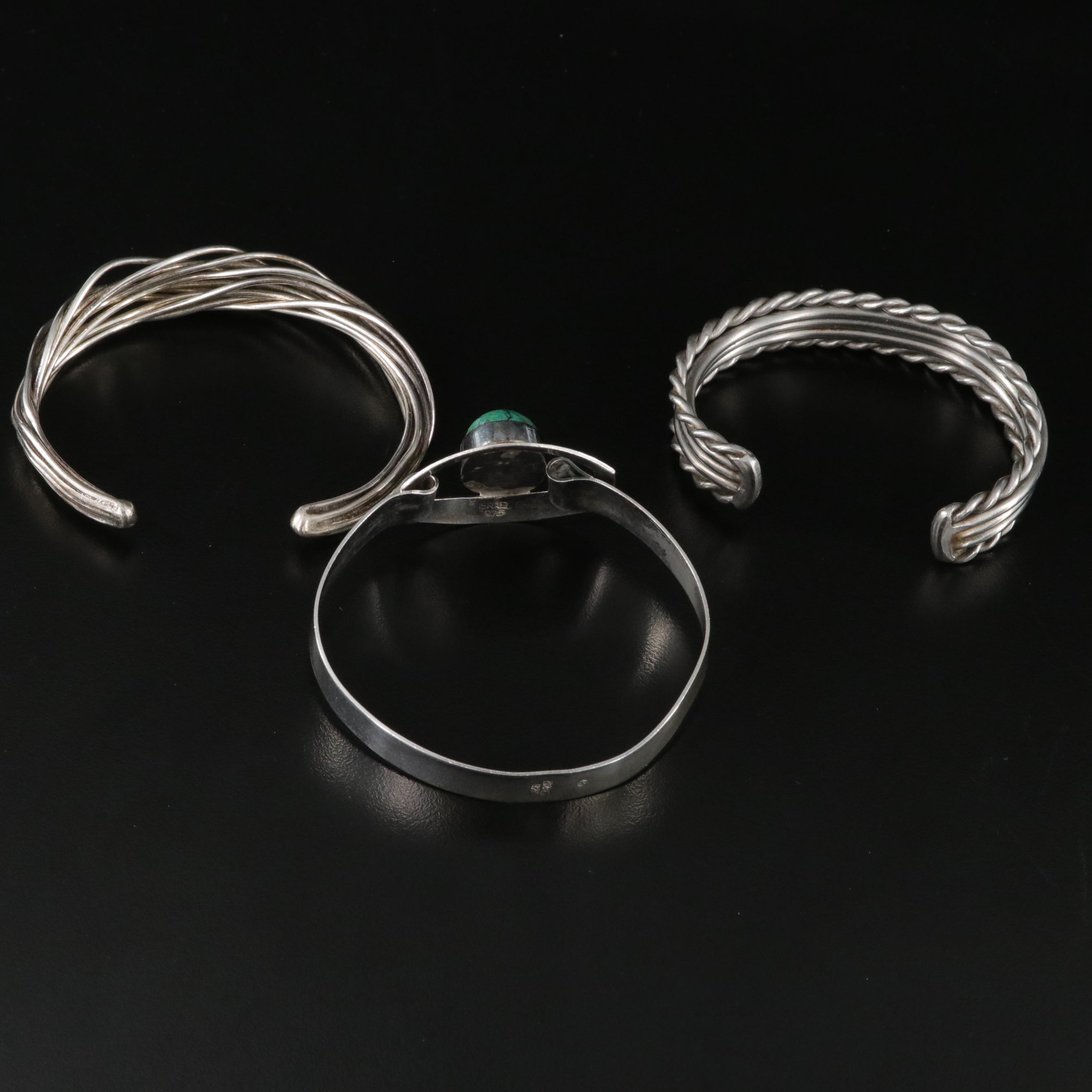 Israel Bracelet and Cuffs Featuring Eilat Stone