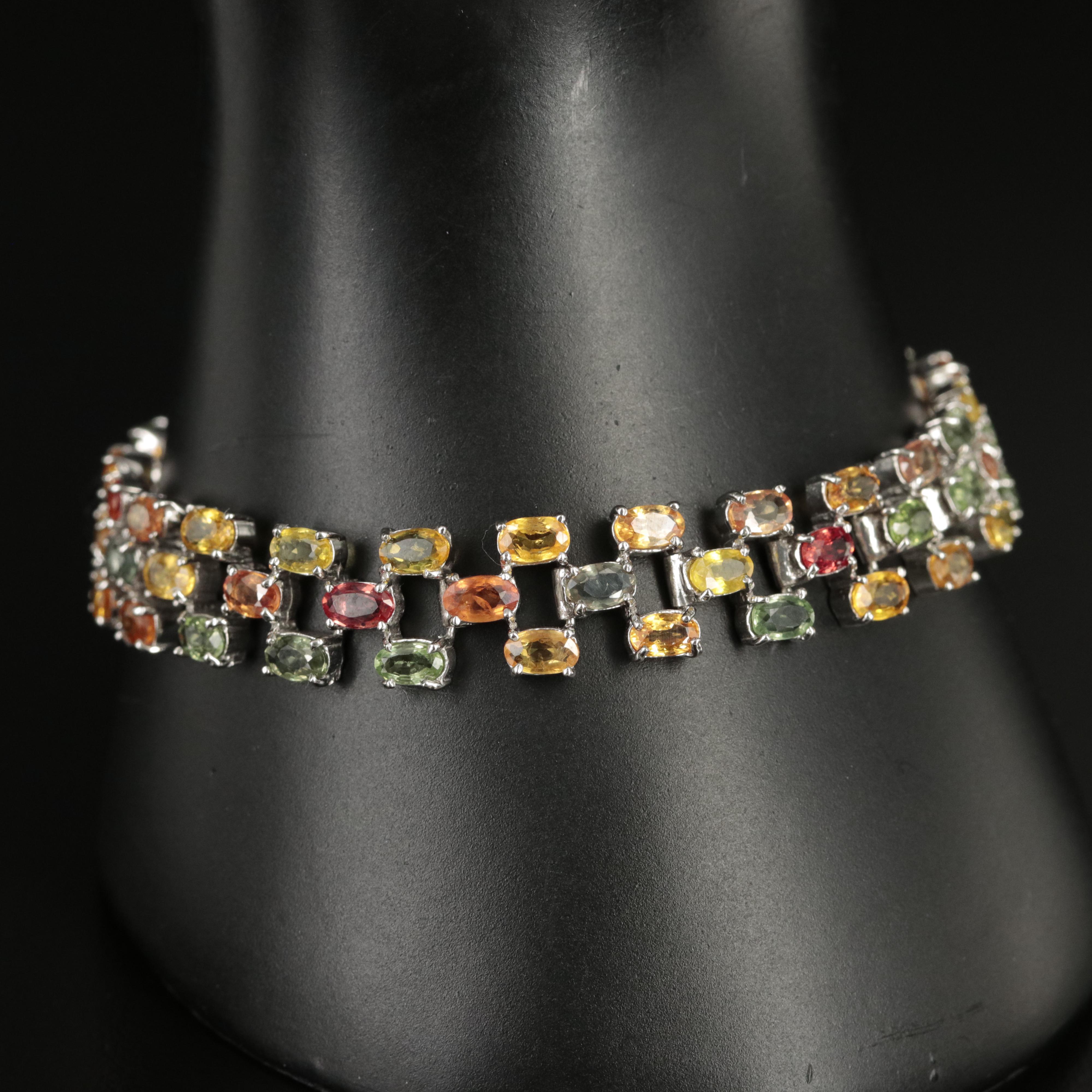 Sterling Sapphire Bracelet