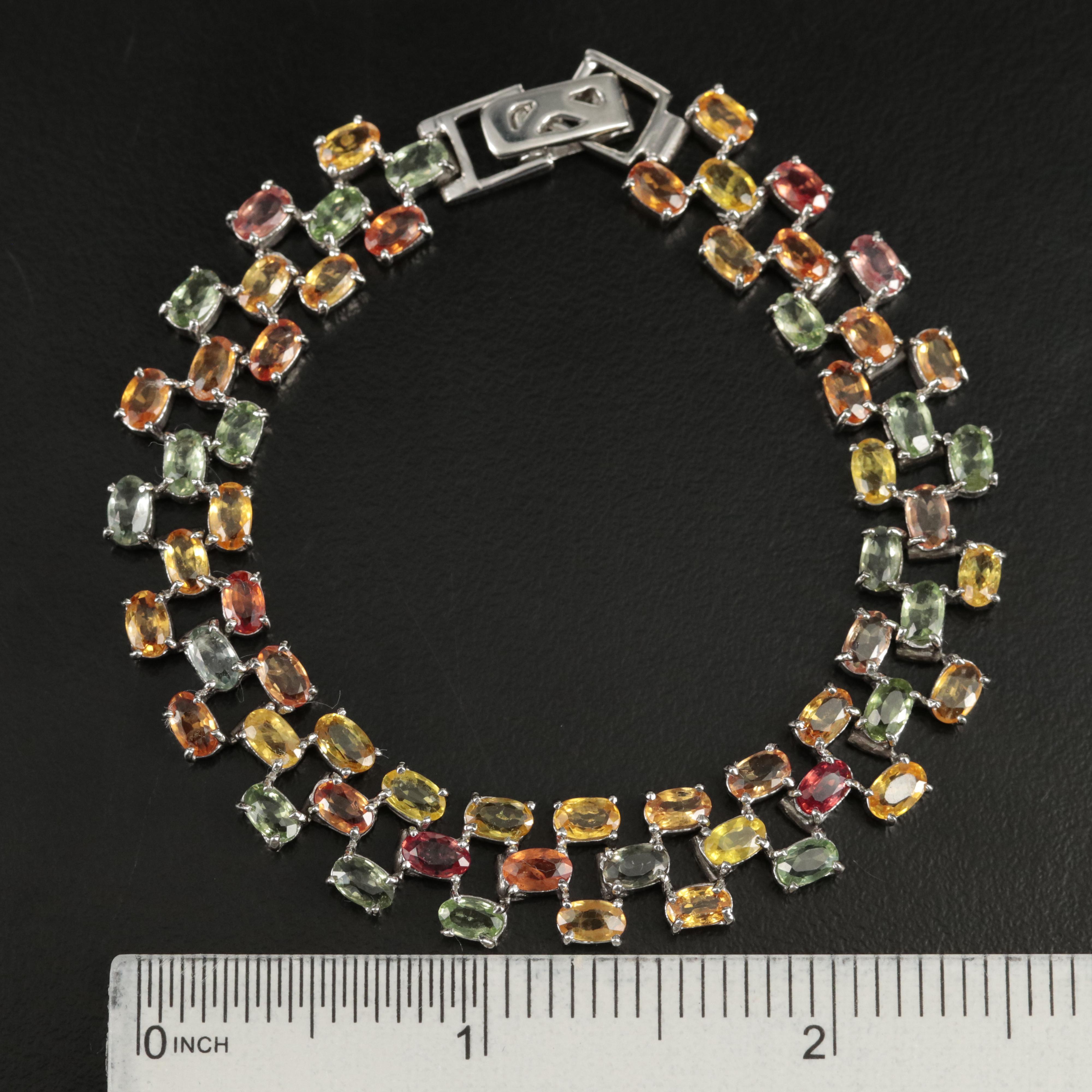 Sterling Sapphire Bracelet