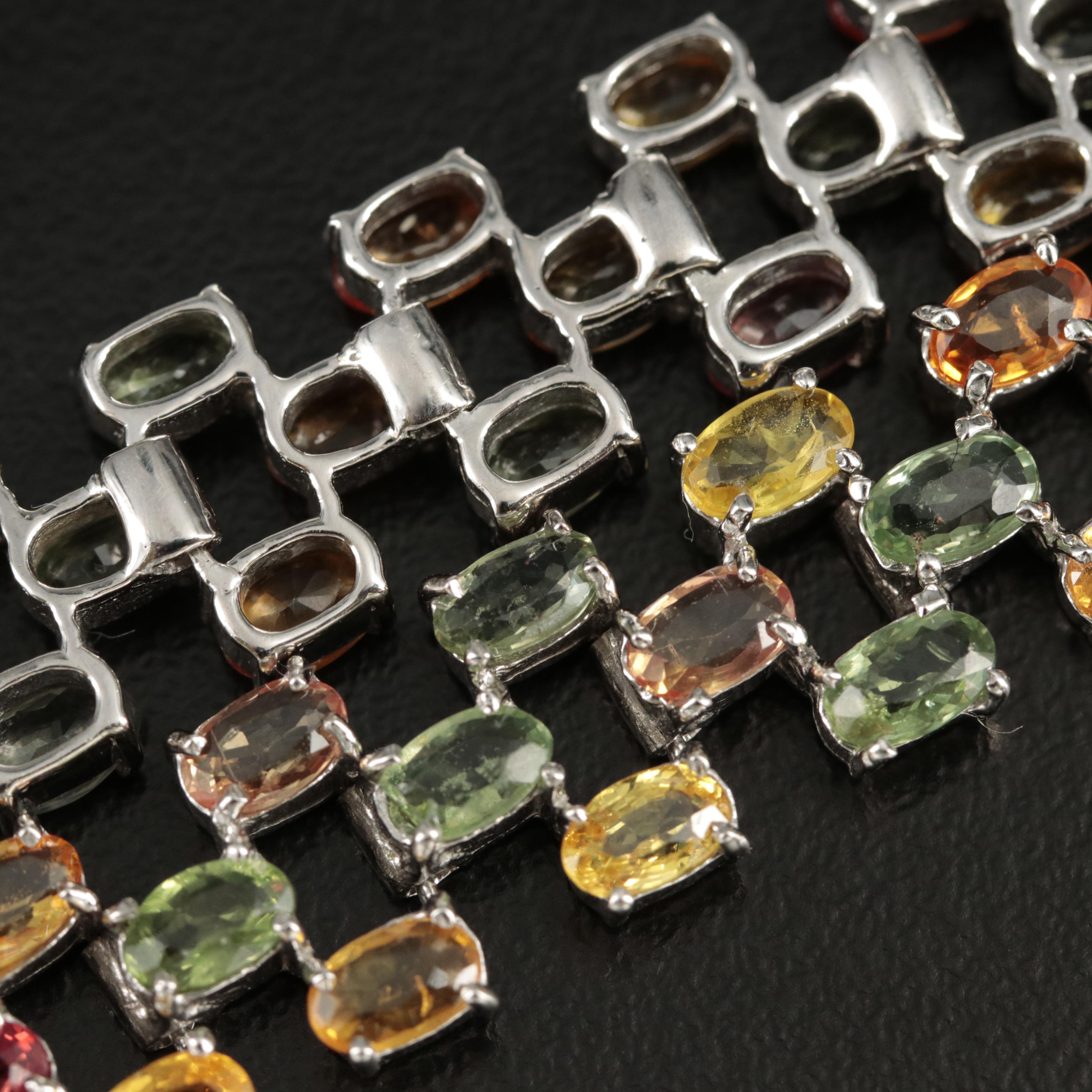 Sterling Sapphire Bracelet