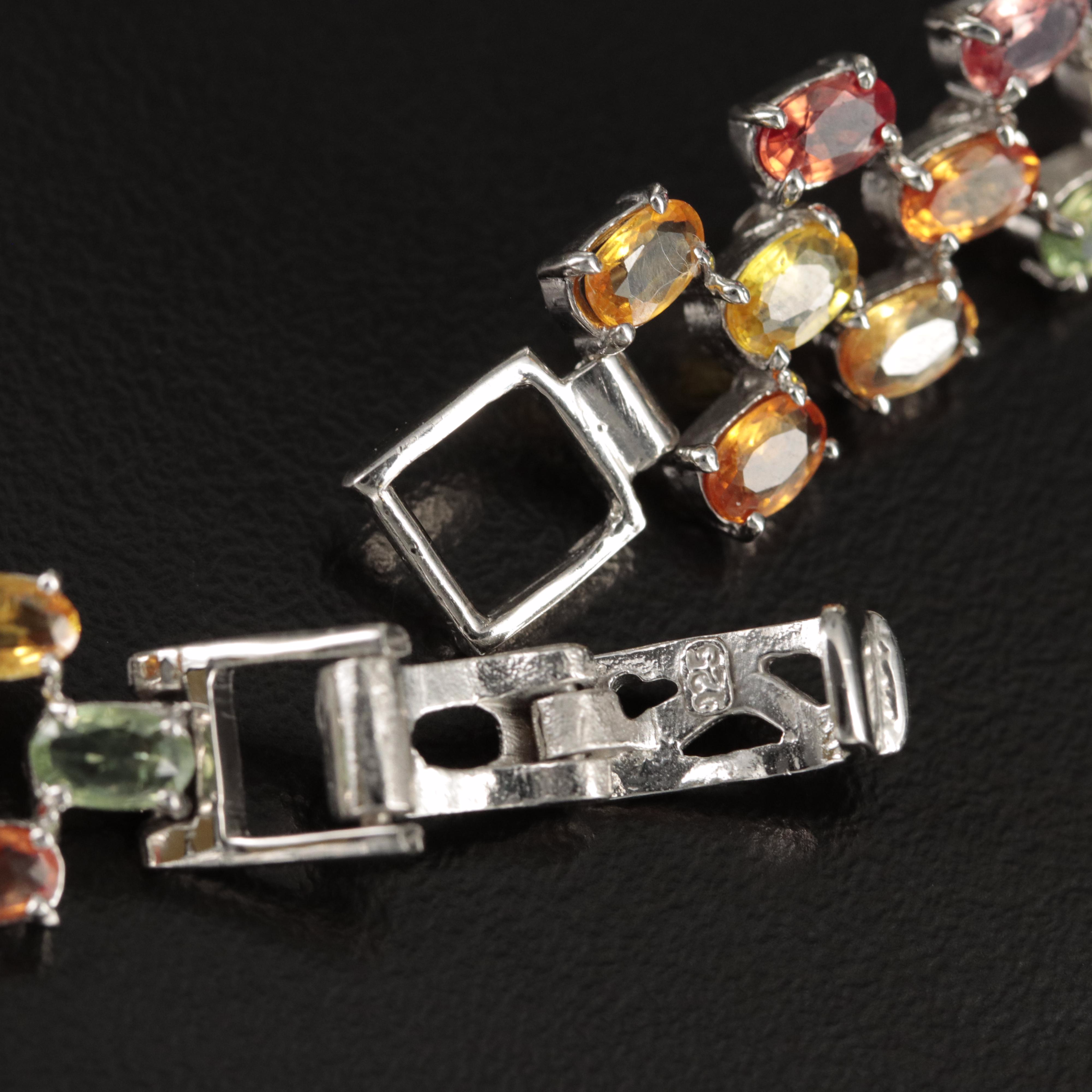 Sterling Sapphire Bracelet