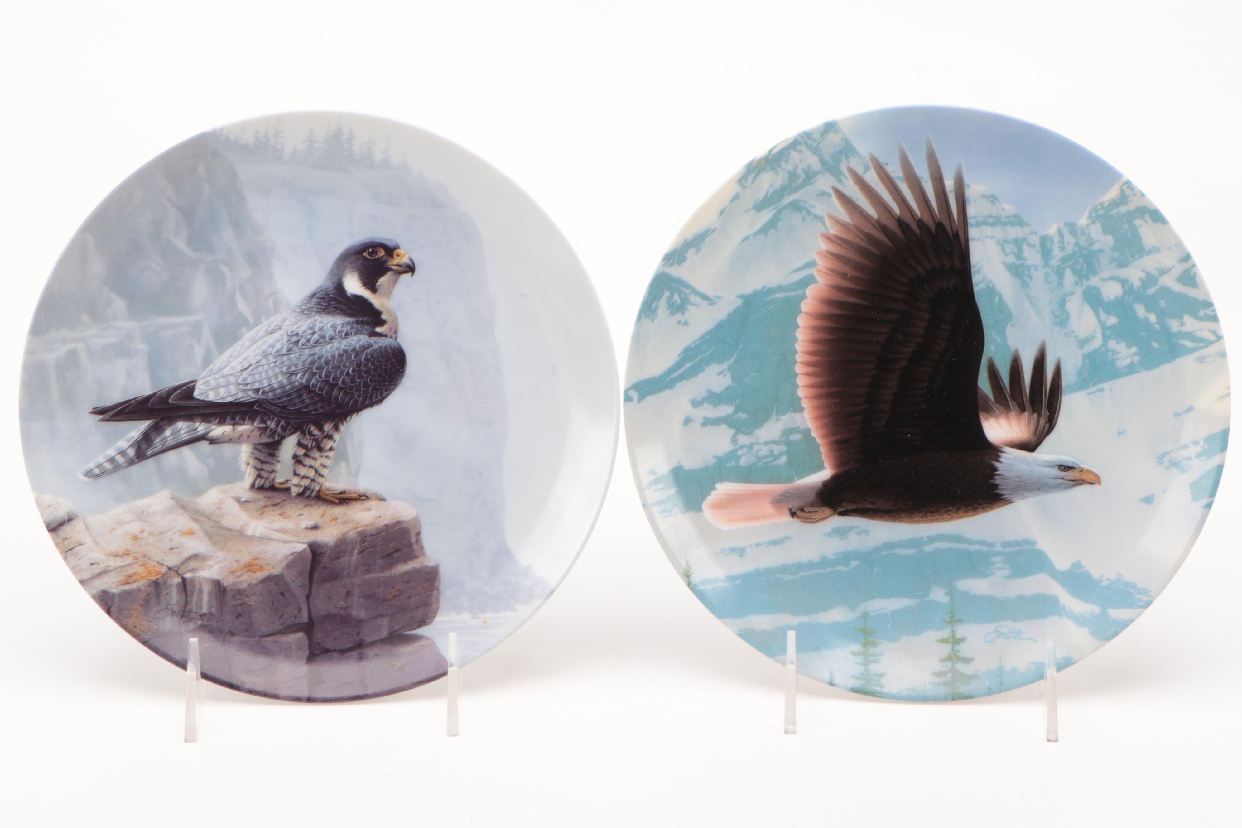 Knowles Fine China "Majestic Birds" Series Collector Plates Set, 1988–1990