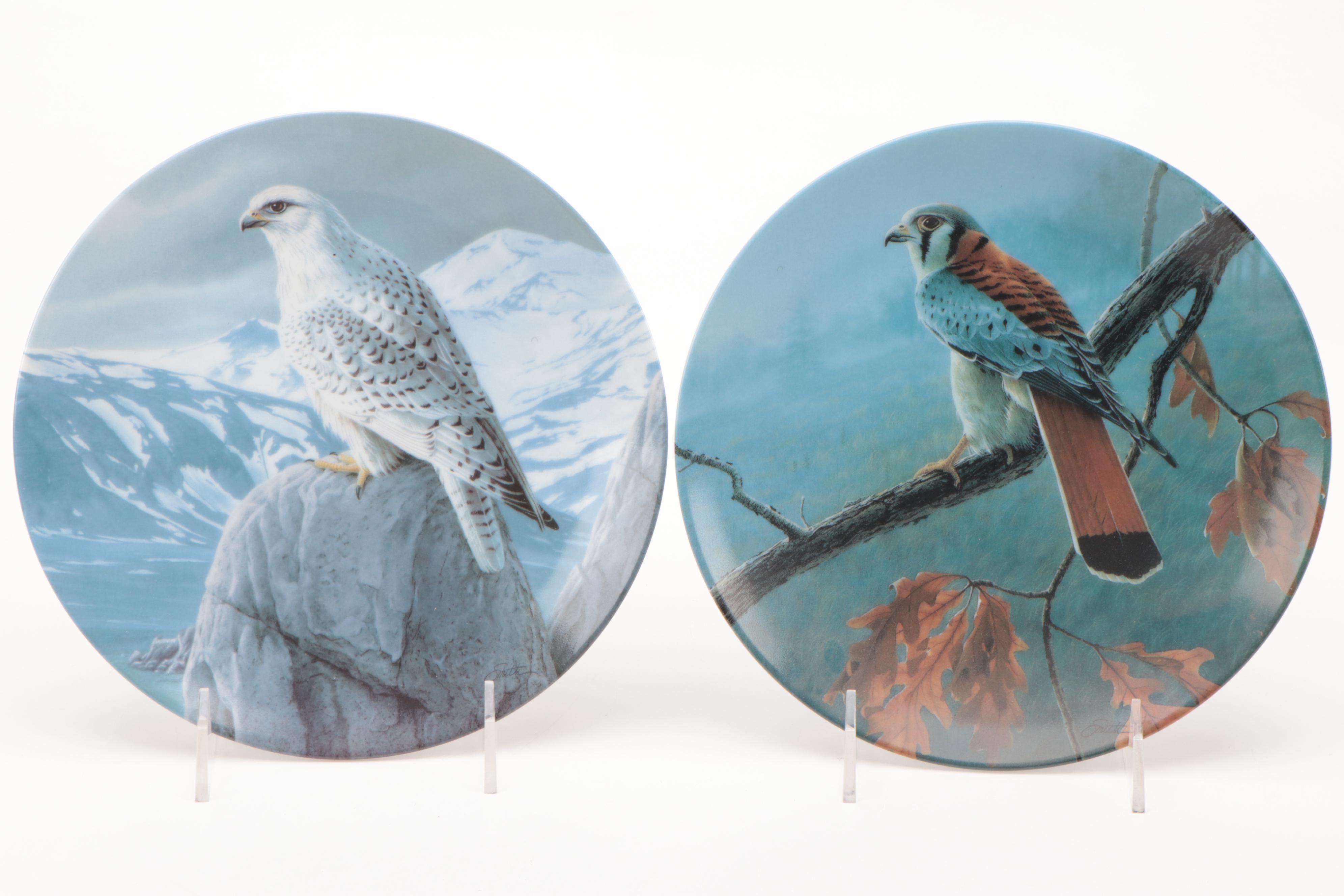 Knowles Fine China "Majestic Birds" Series Collector Plates Set, 1988–1990