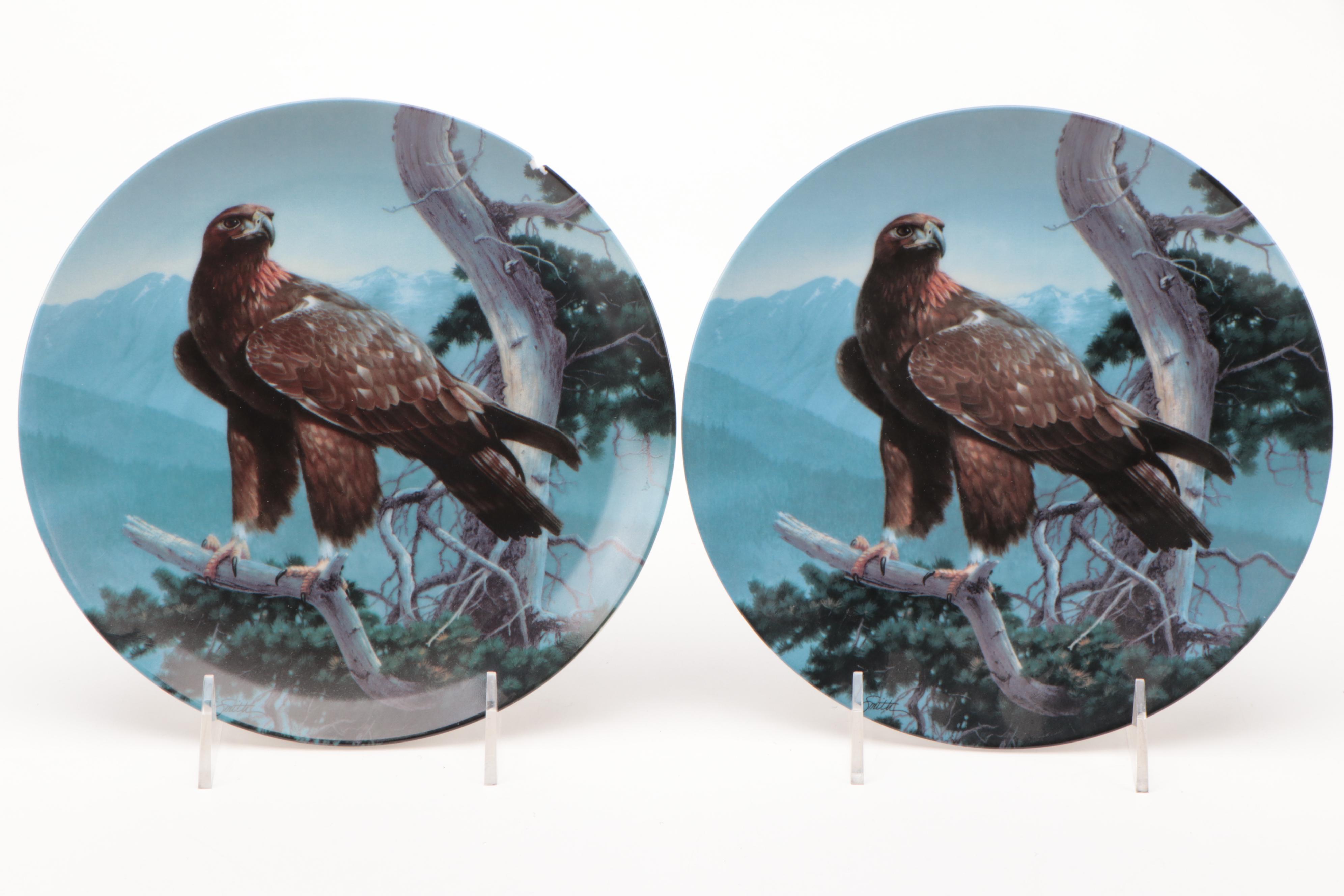Knowles Fine China "Majestic Birds" Series Collector Plates Set, 1988–1990