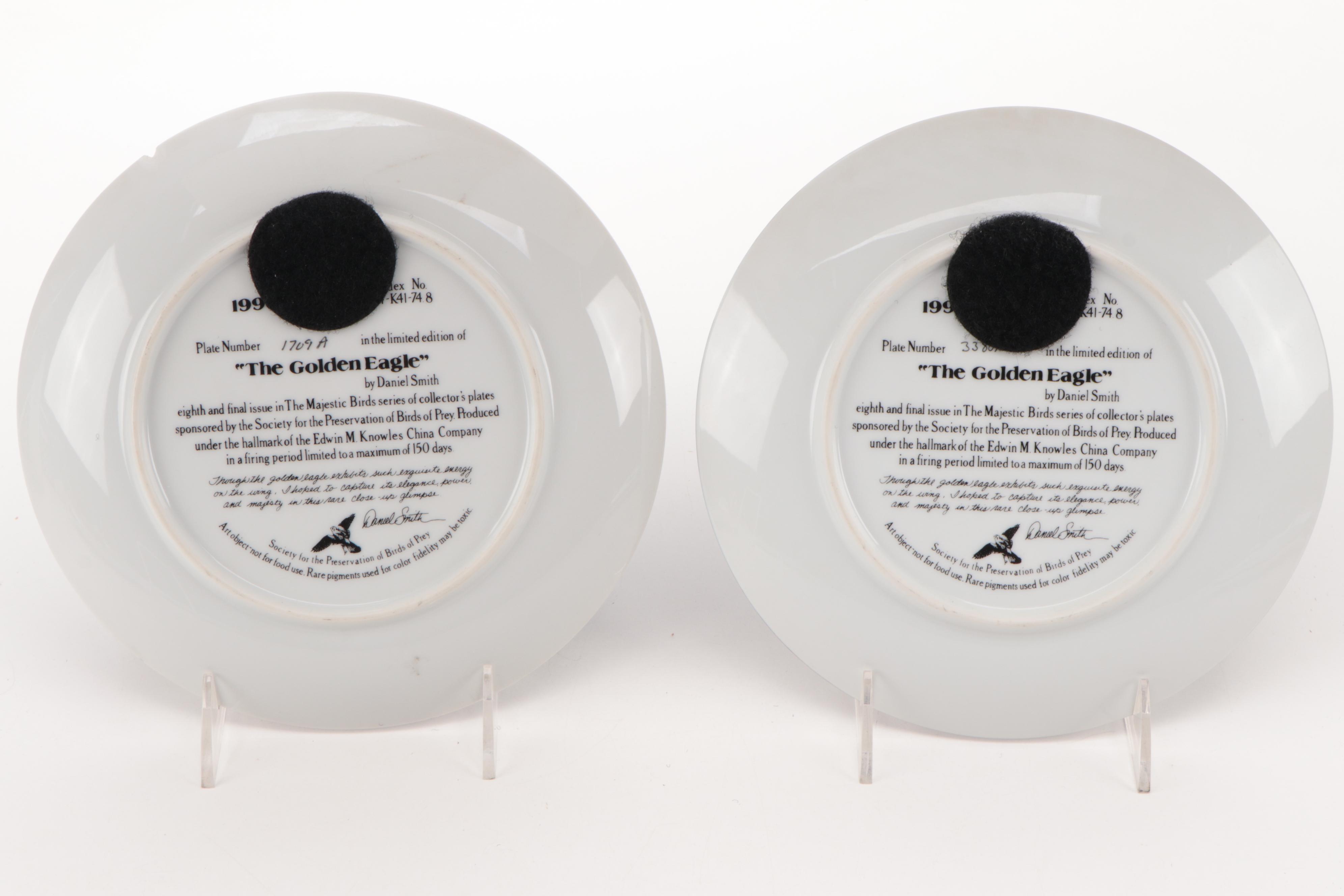 Knowles Fine China "Majestic Birds" Series Collector Plates Set, 1988–1990