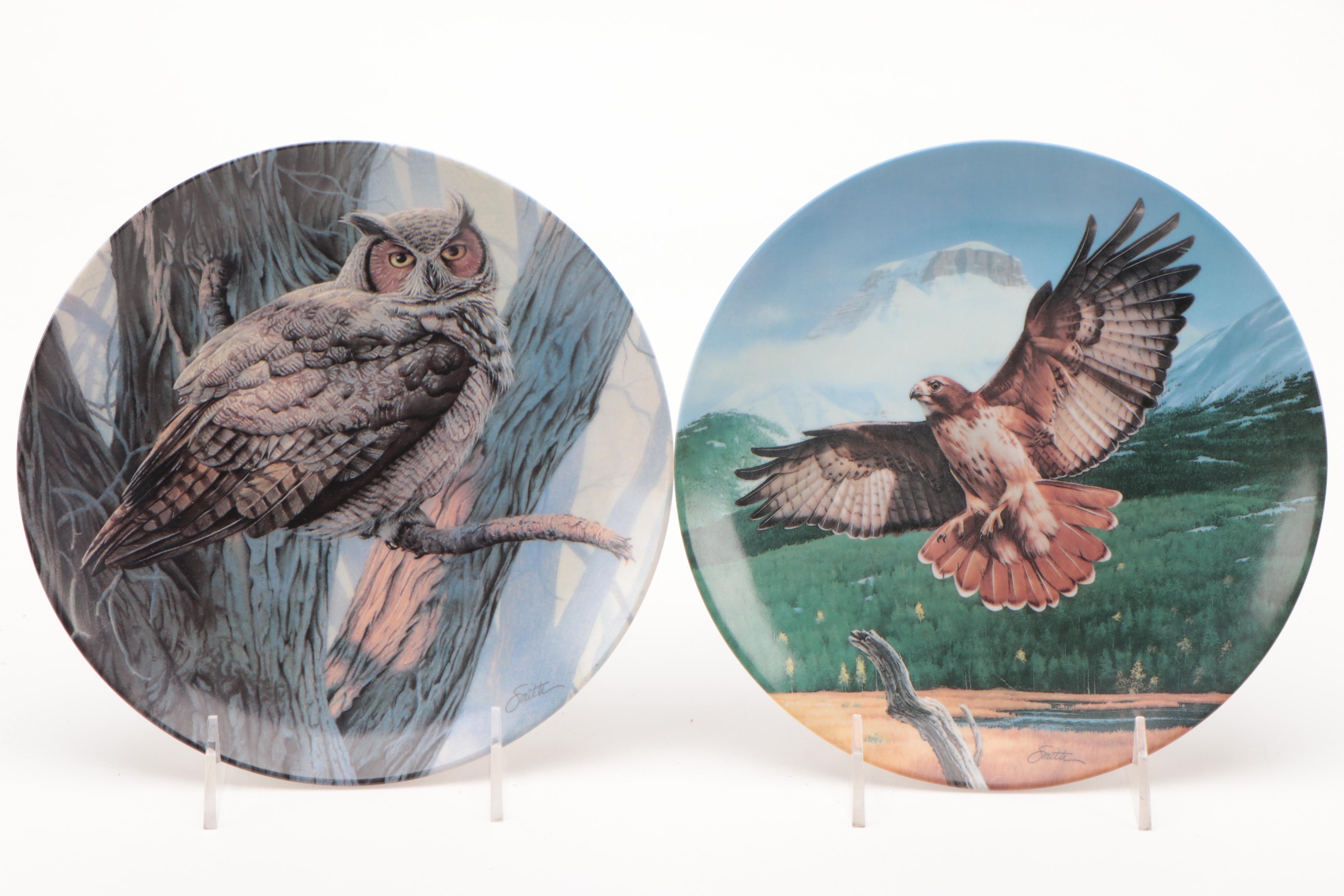 Knowles Fine China "Majestic Birds" Series Collector Plates Set, 1988–1990