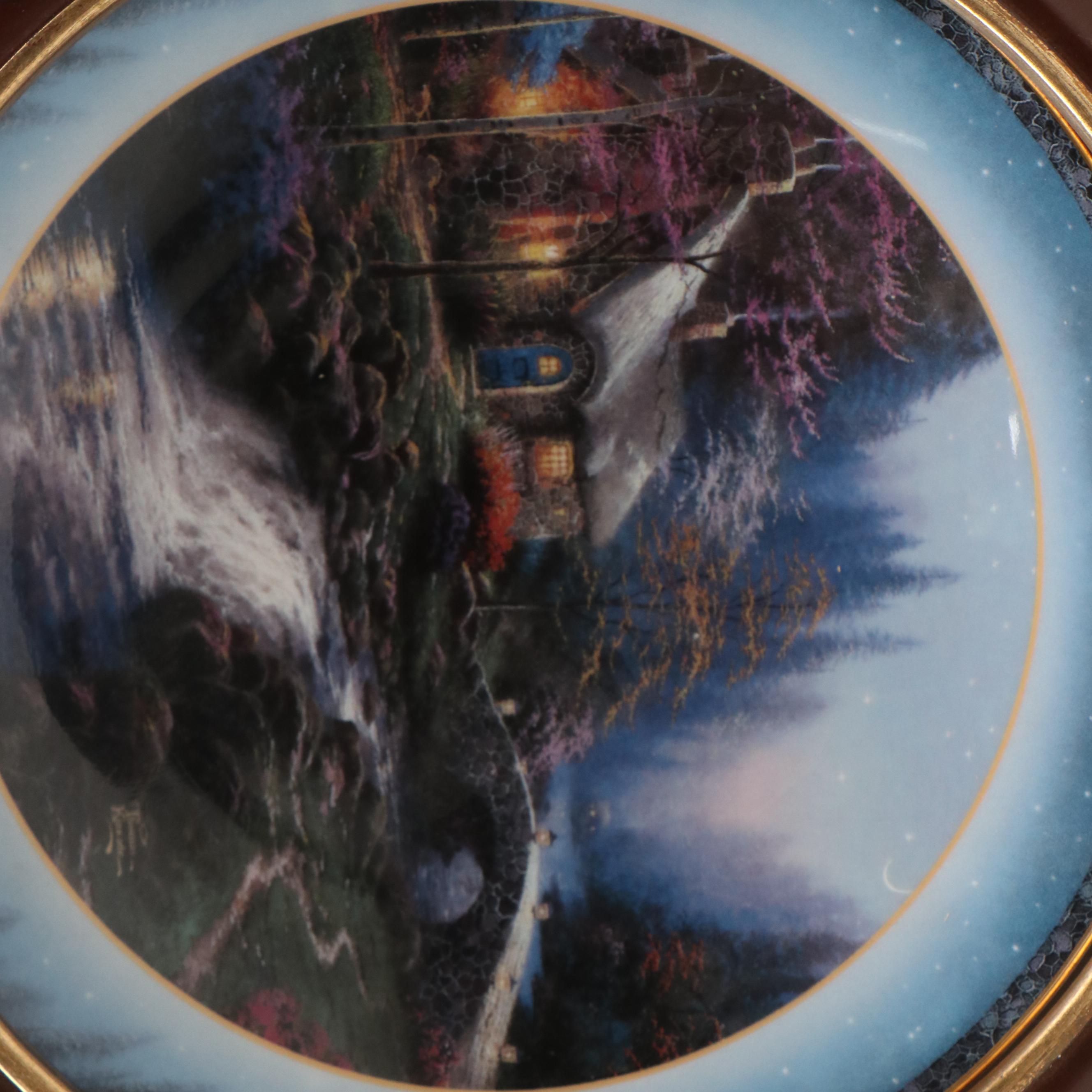 Thomas Kinkade "Twilight Cottage" Porcelain Collector Plate, 1997