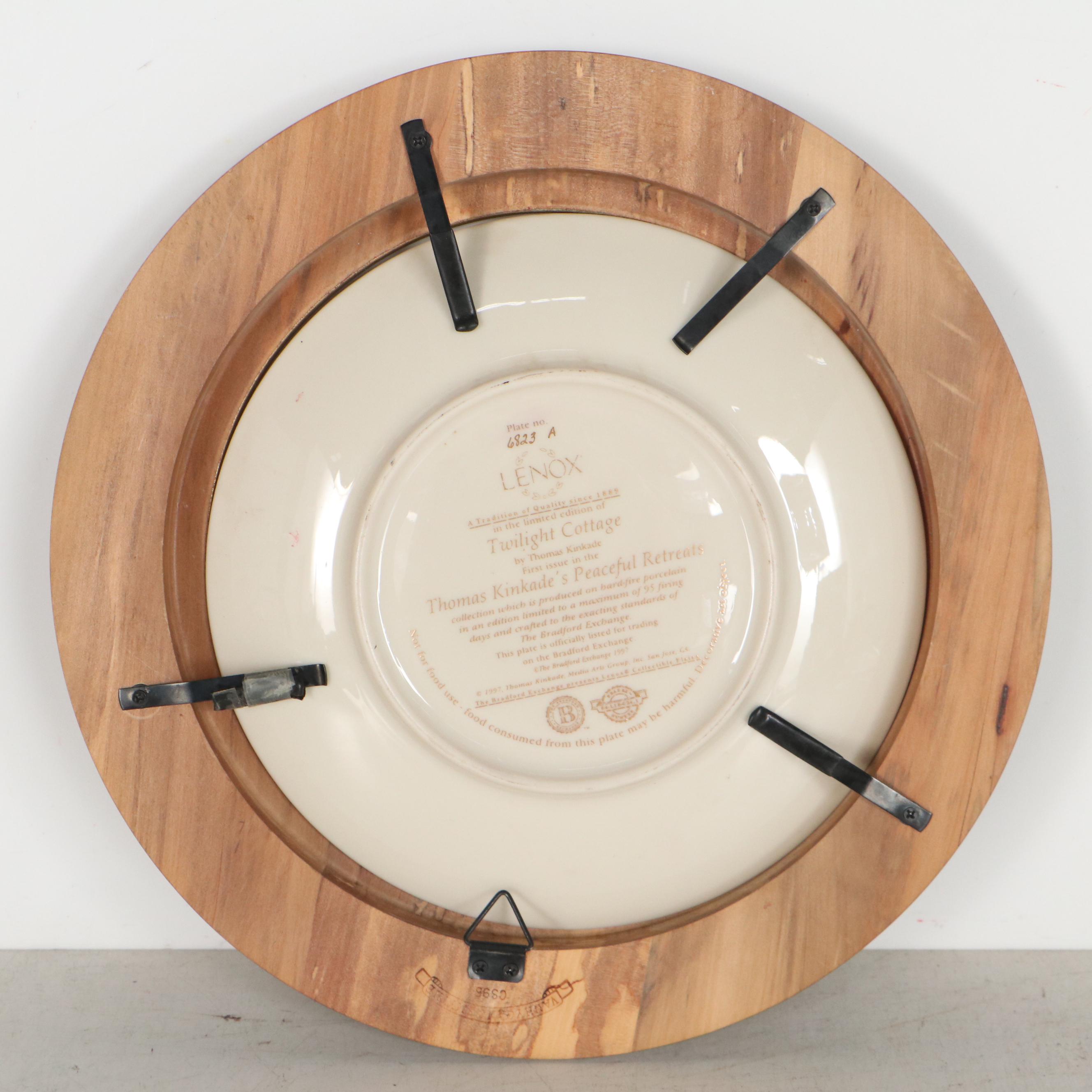 Thomas Kinkade "Twilight Cottage" Porcelain Collector Plate, 1997