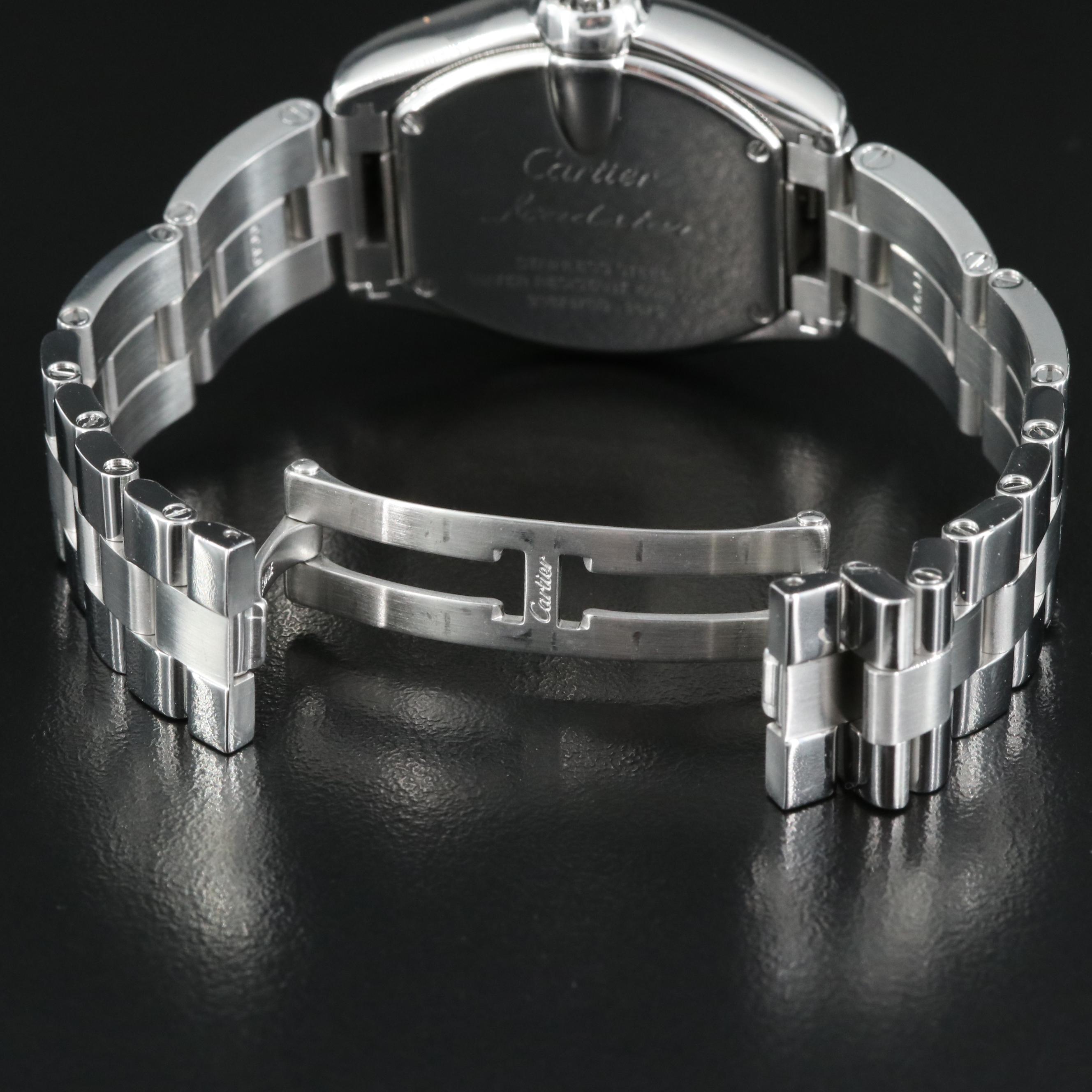 Cartier Roadster Stainless Steel  Quartz Watch