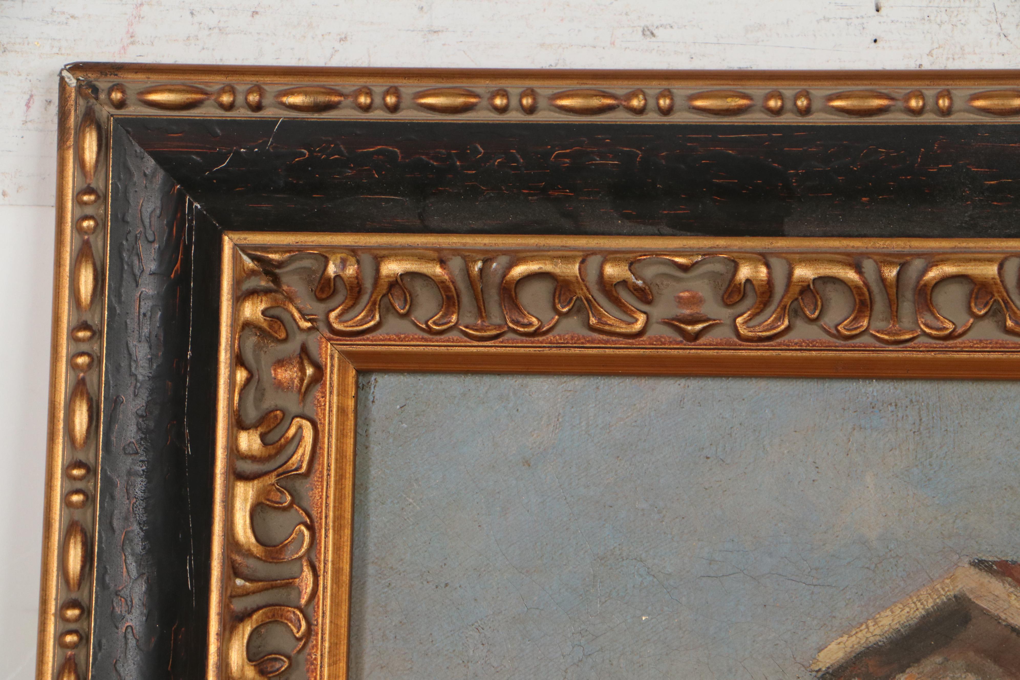 Oil Painting of Shepherd, Late 19th to Early 20th Century