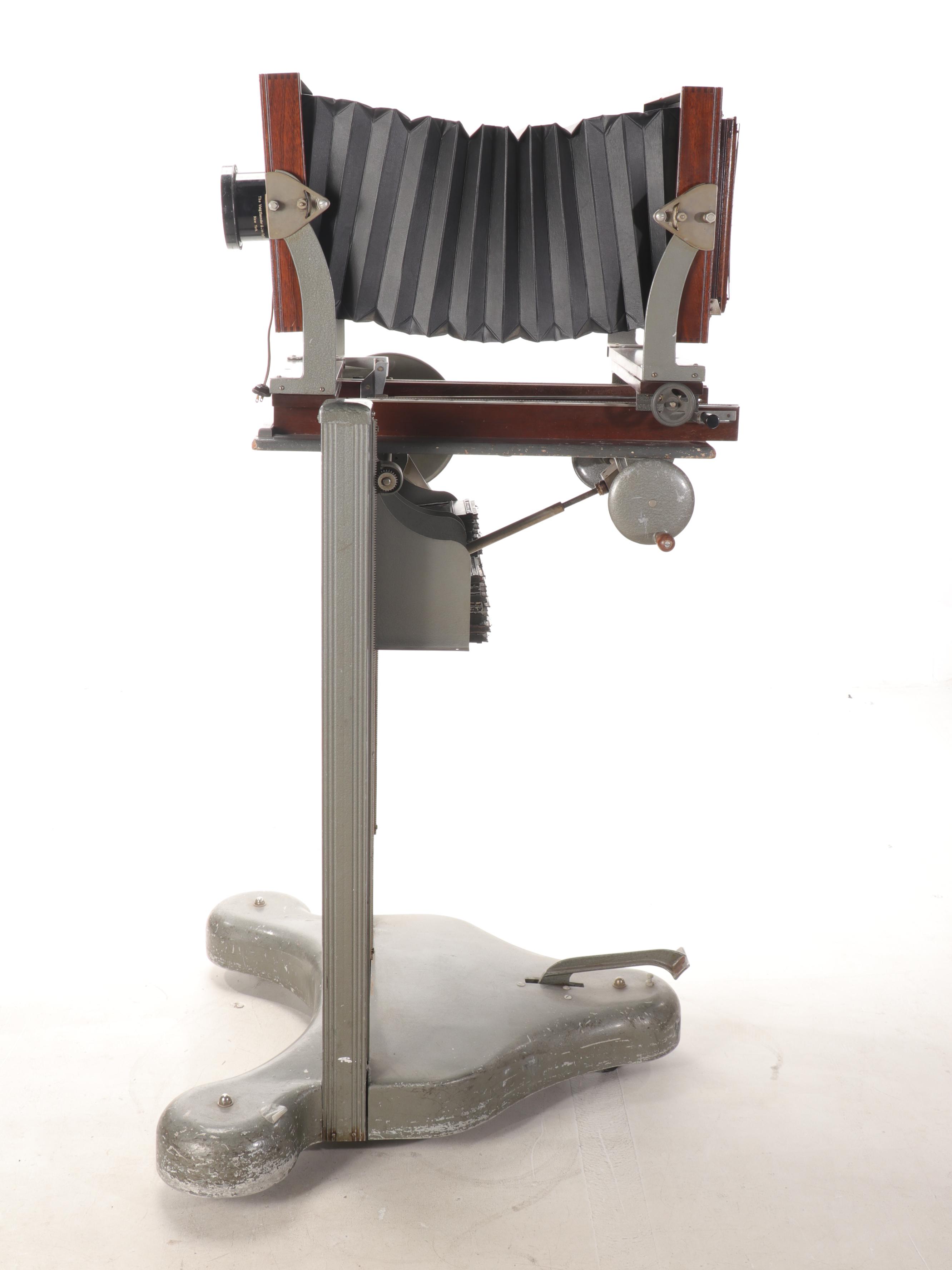 Deardorff Professional Series 8x10 Folding Portrait Camera on Stand and Plates