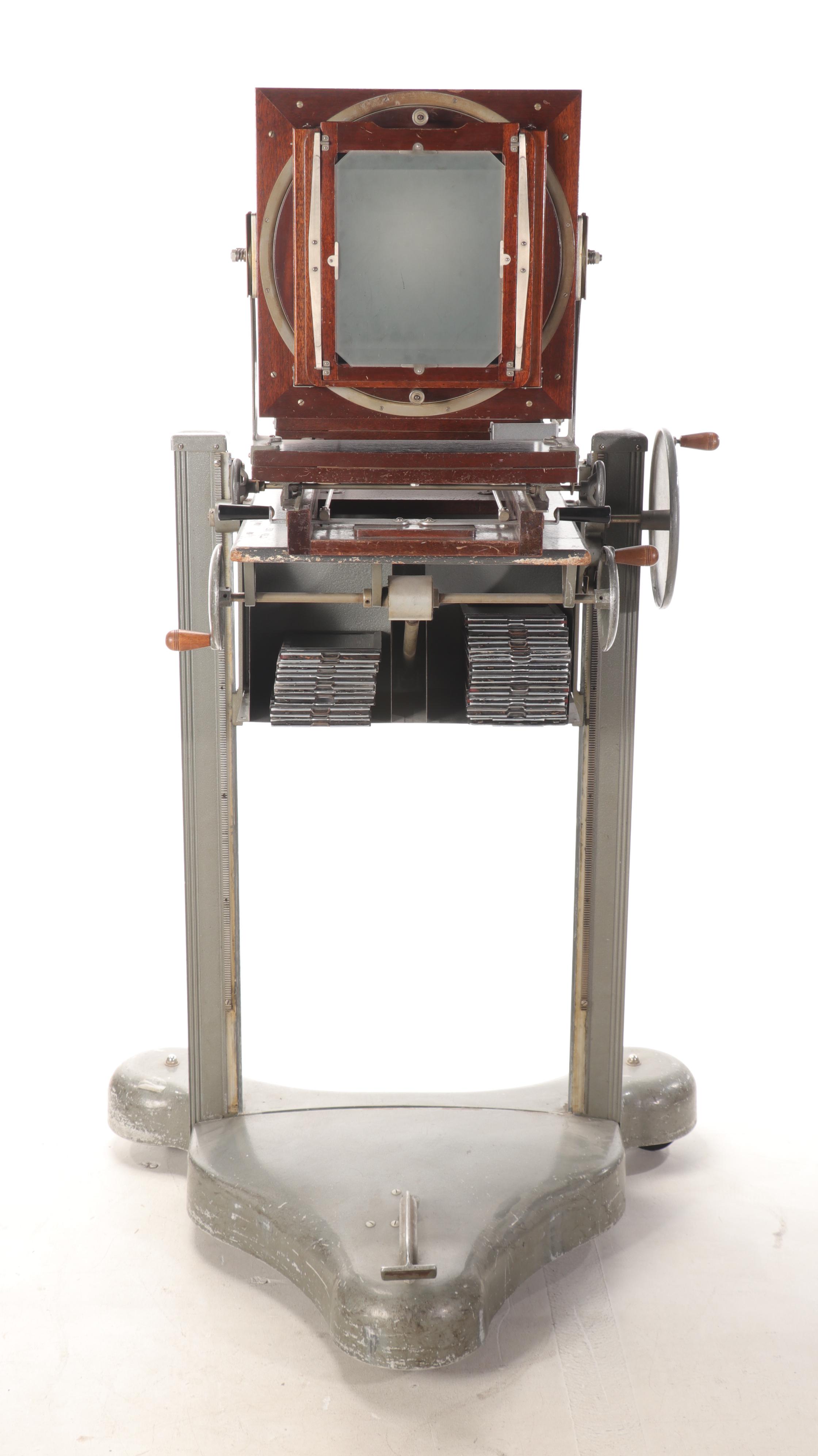 Deardorff Professional Series 8x10 Folding Portrait Camera on Stand and Plates
