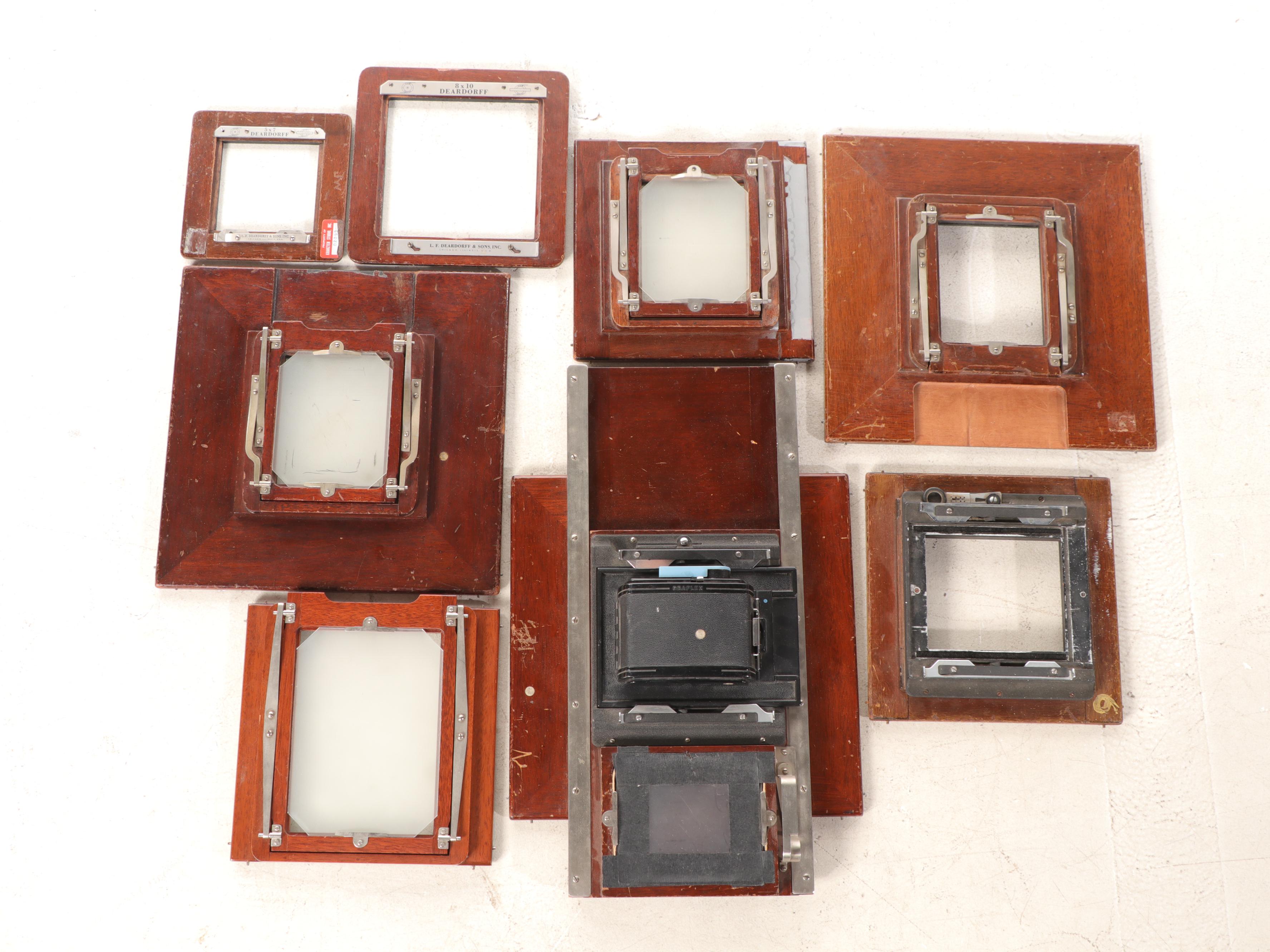 Deardorff Professional Series 8x10 Folding Portrait Camera on Stand and Plates