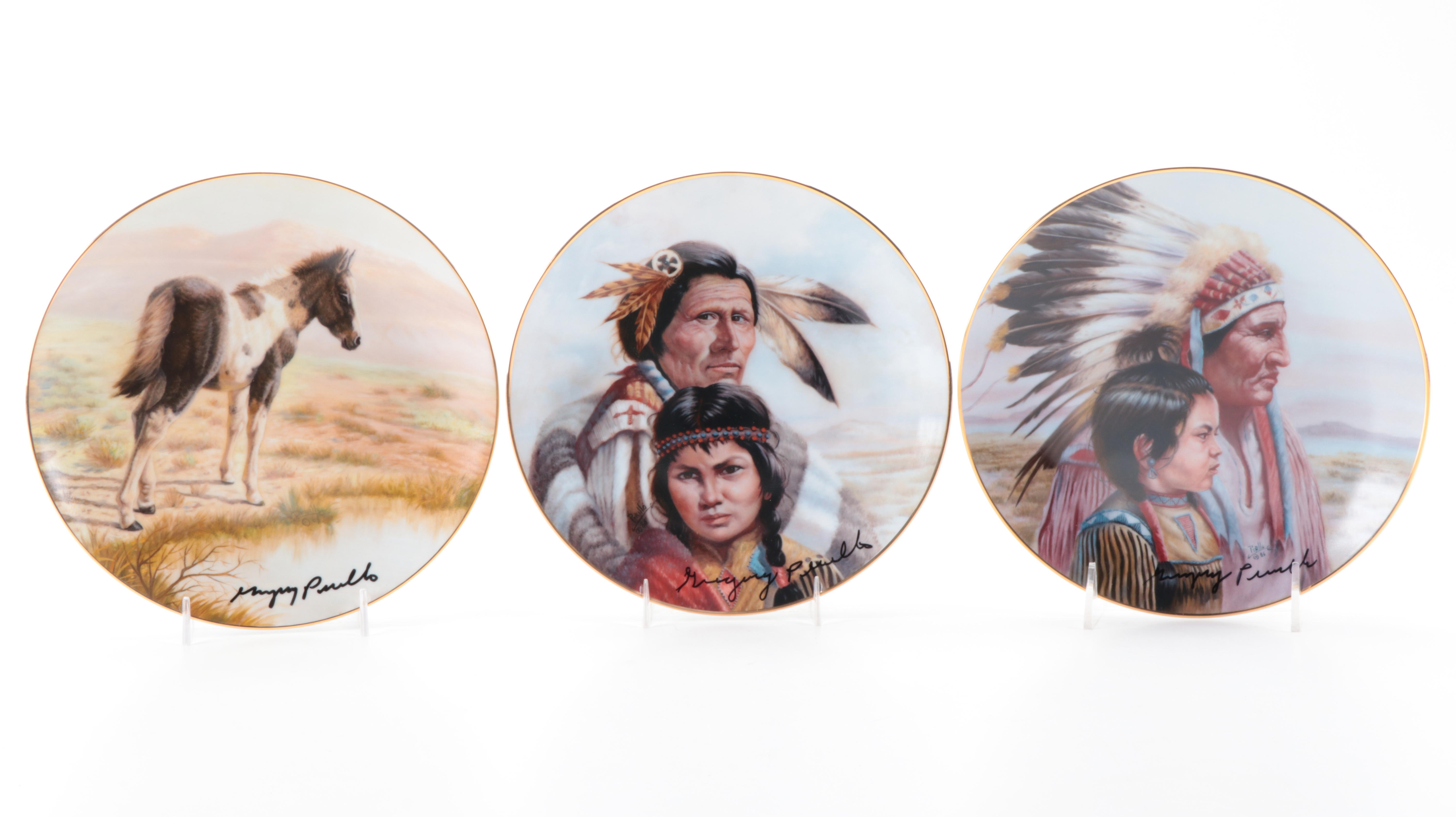 Gregory Perillo "America's Indian Heritage" Series and Other Collector Plates