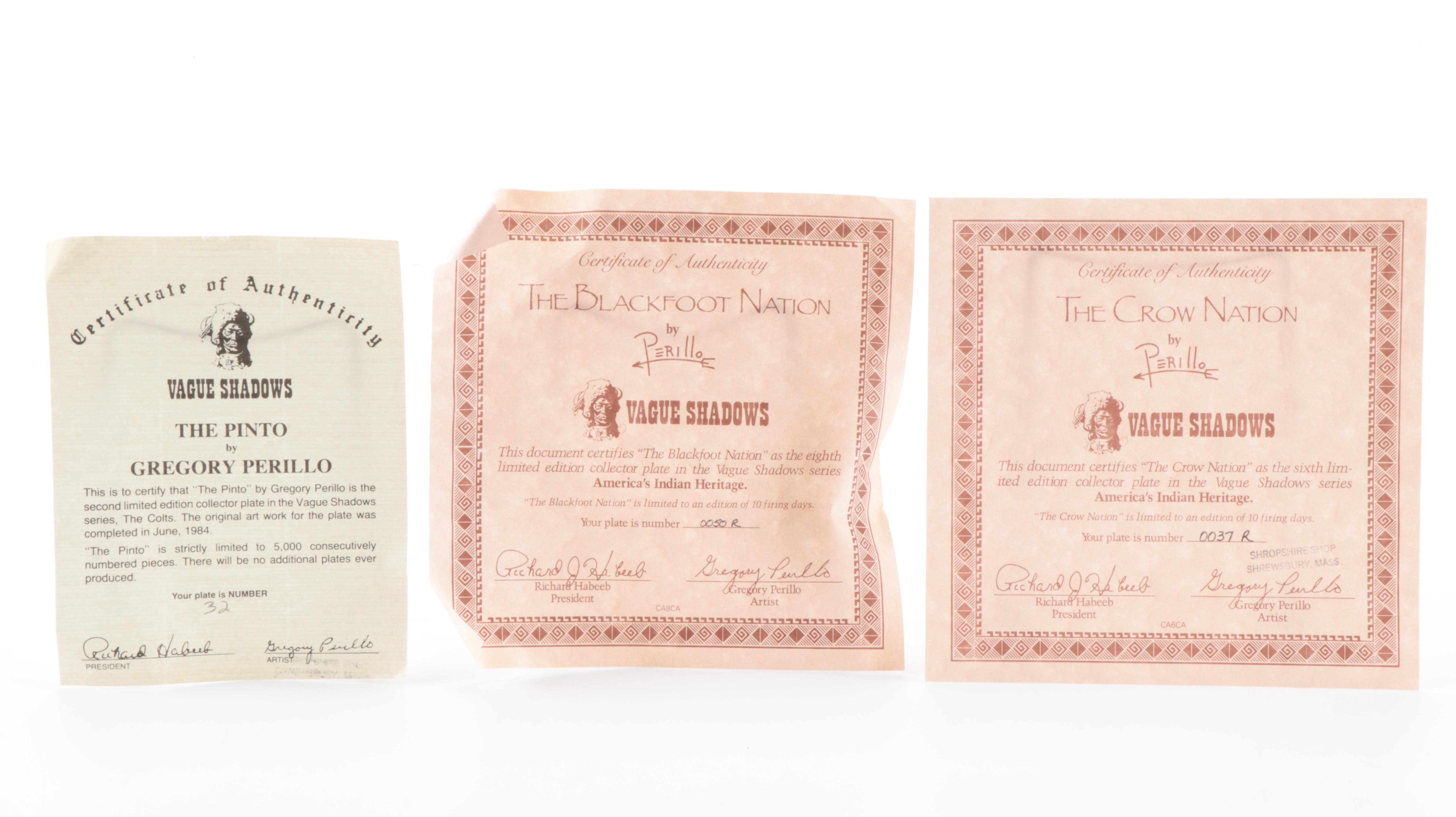 Gregory Perillo "America's Indian Heritage" Series and Other Collector Plates