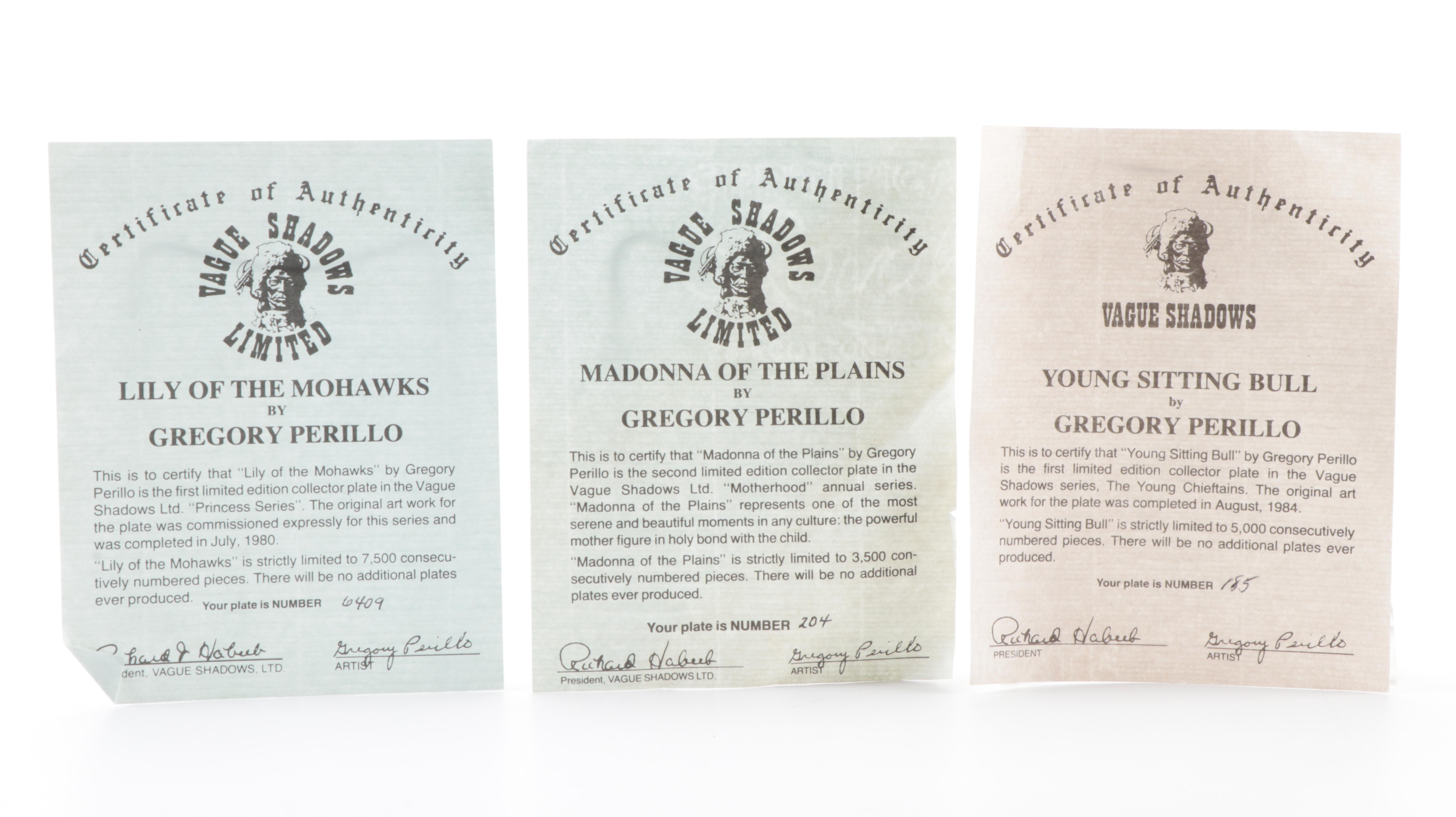 Gregory Perillo "America's Indian Heritage" Series and Other Collector Plates