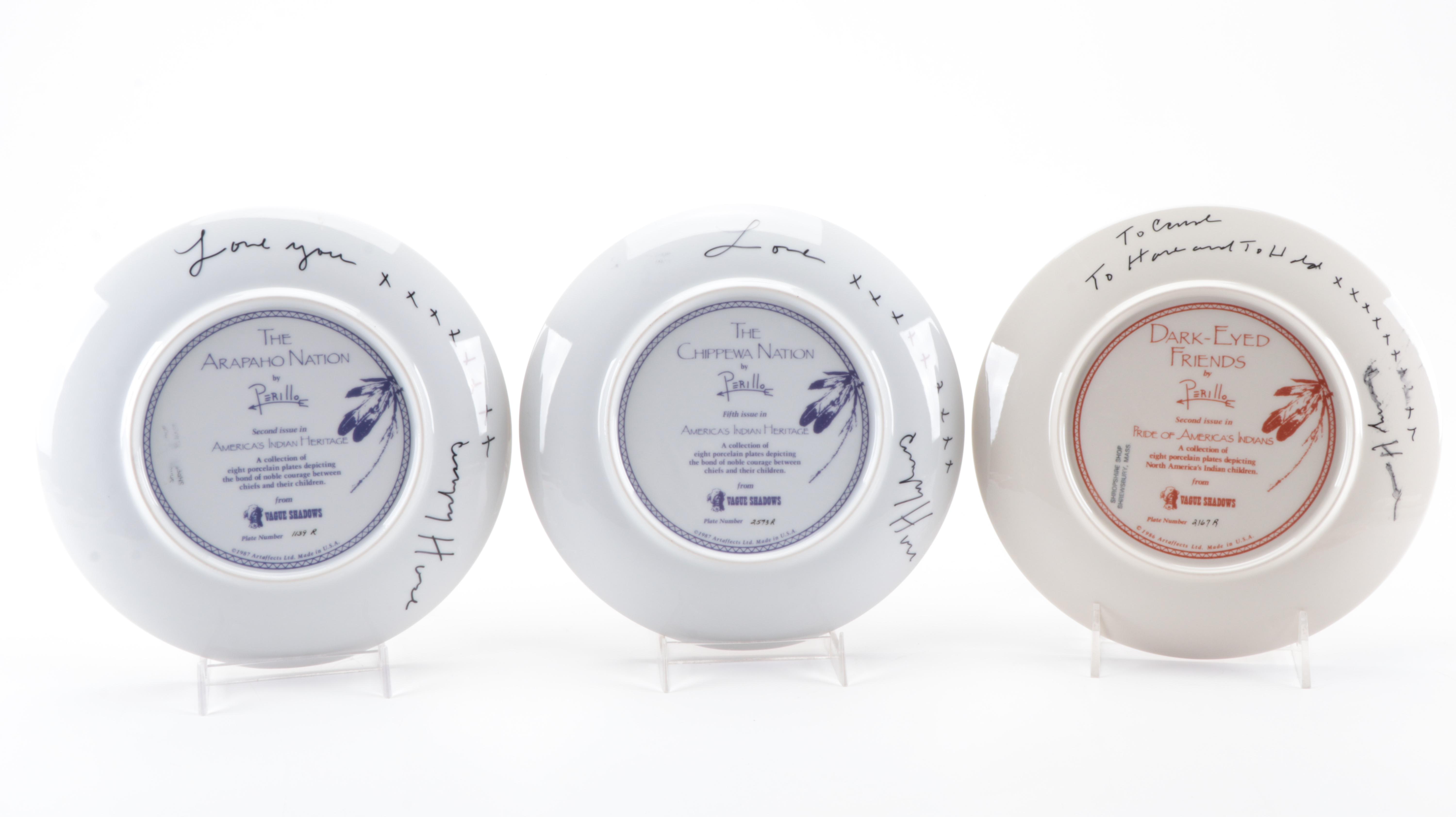 Gregory Perillo "America's Indian Heritage" Series and Other Collector Plates