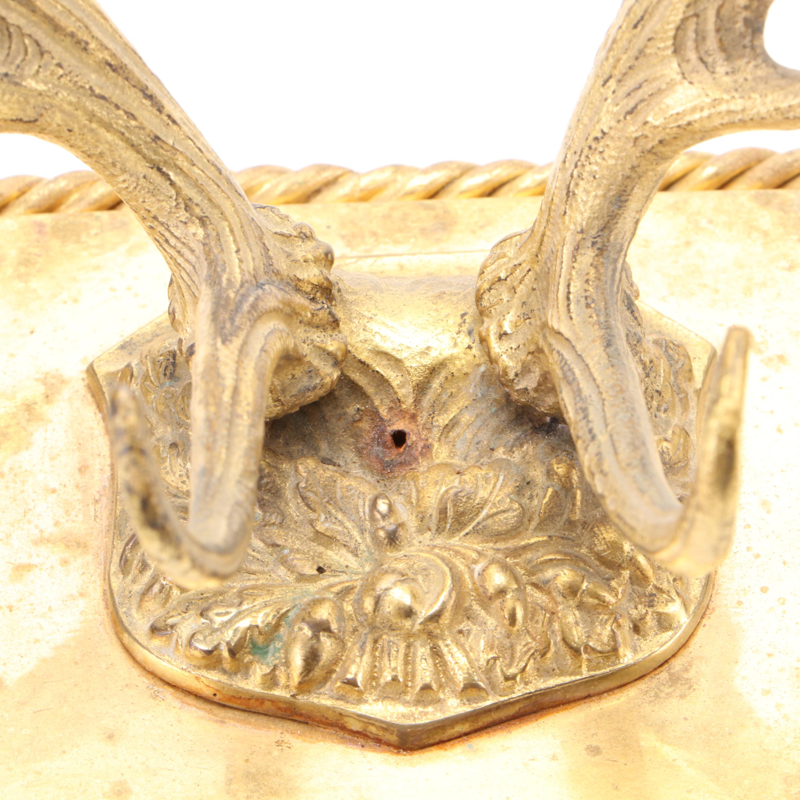 Cast Brass Antler Figurines on Bases